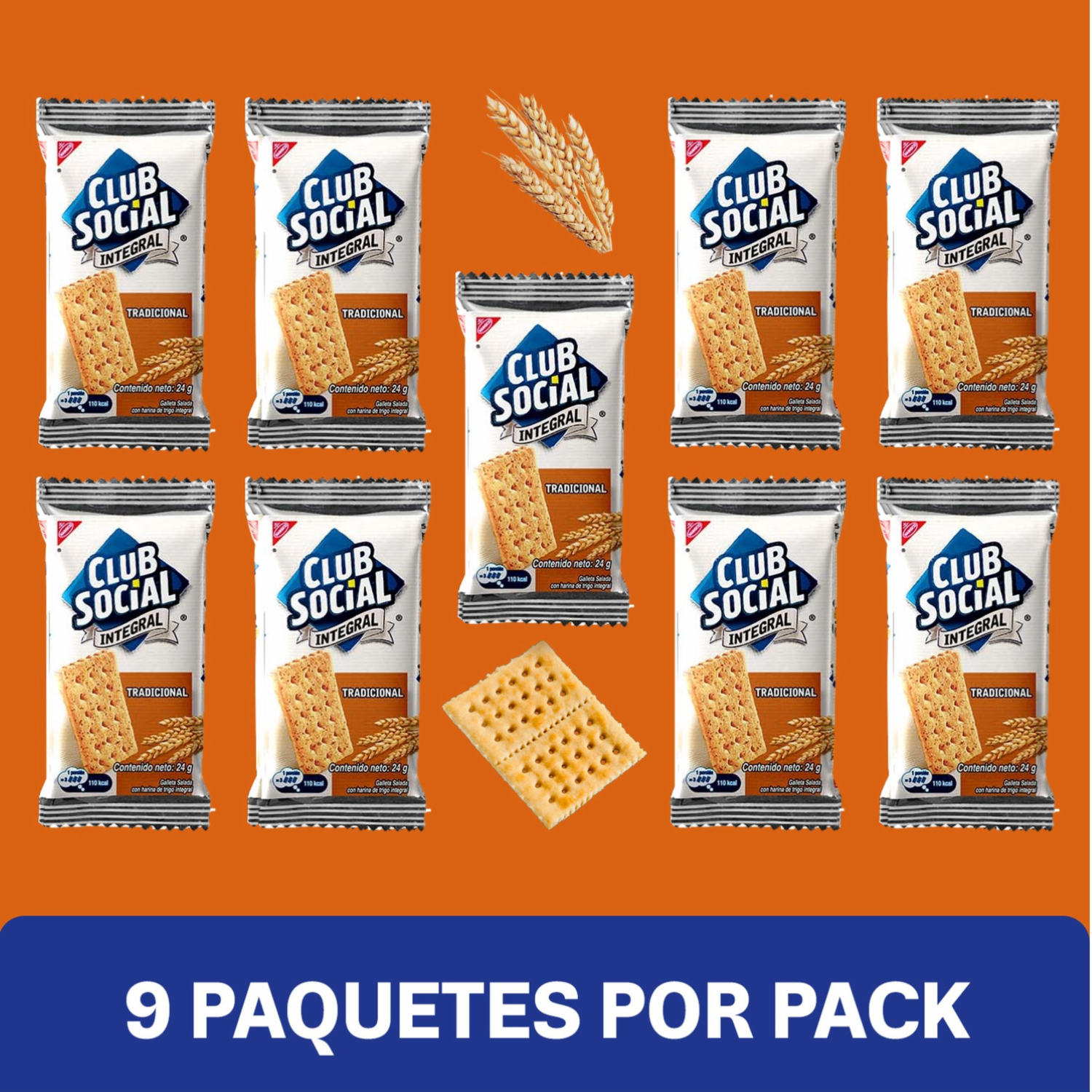 Galletas Integrales De Sal CLUB SOCIAL 216 G