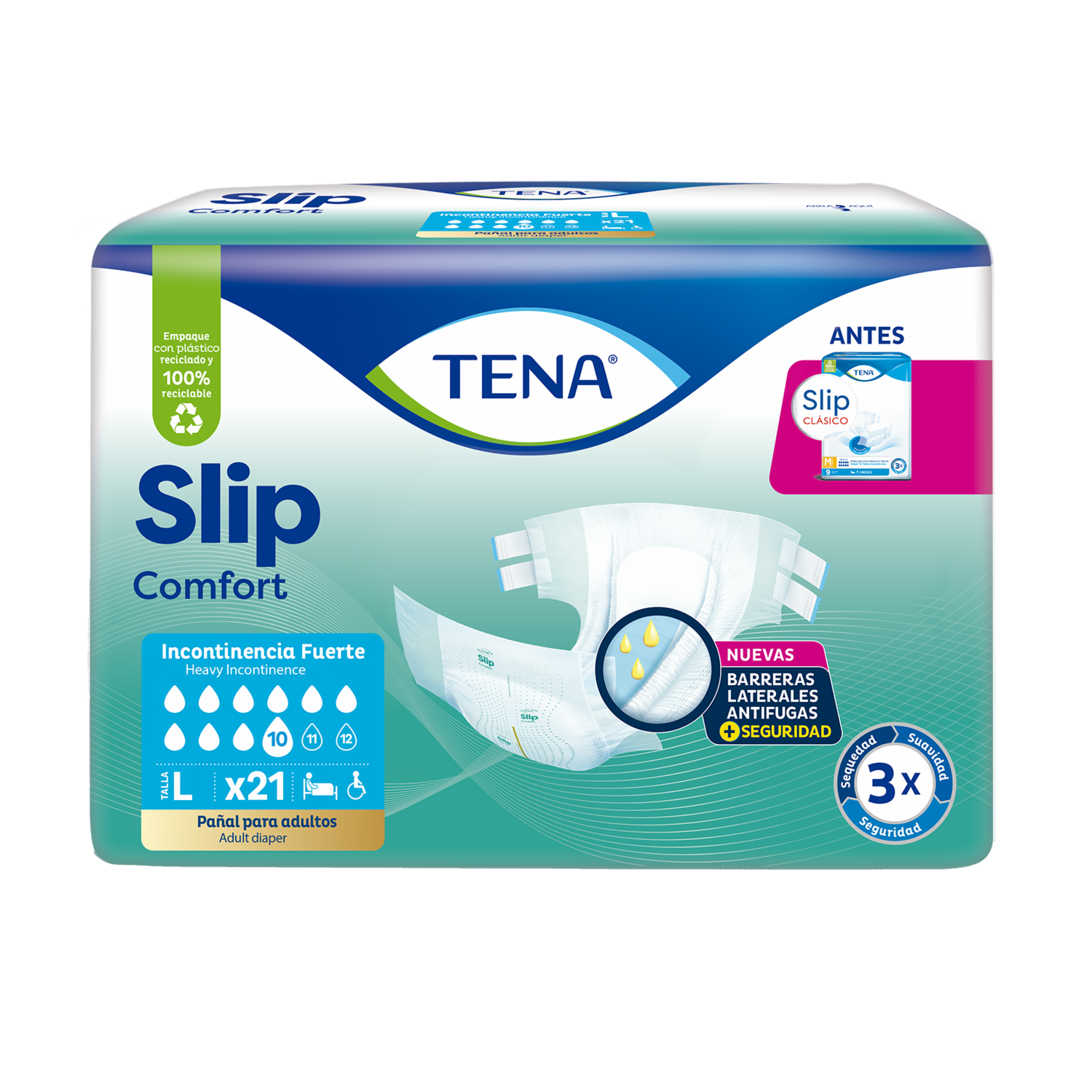 Pañales Slip Clásico Large TENA X 21 Uds