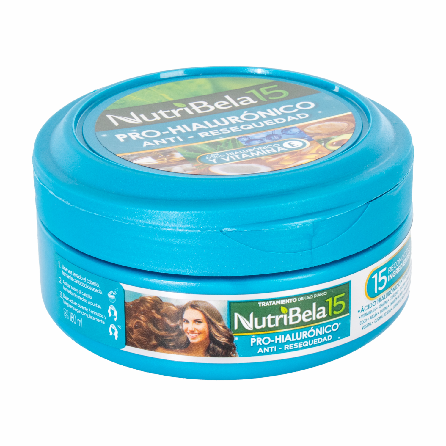Tratamiento Capilar 15 Pro Pote Hialuronico NUTRIBELA 180 Ml