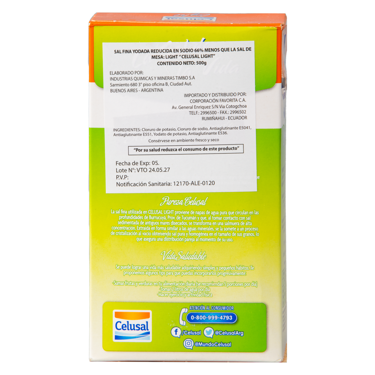 Sal Light Estuche CELUSAL 500 G