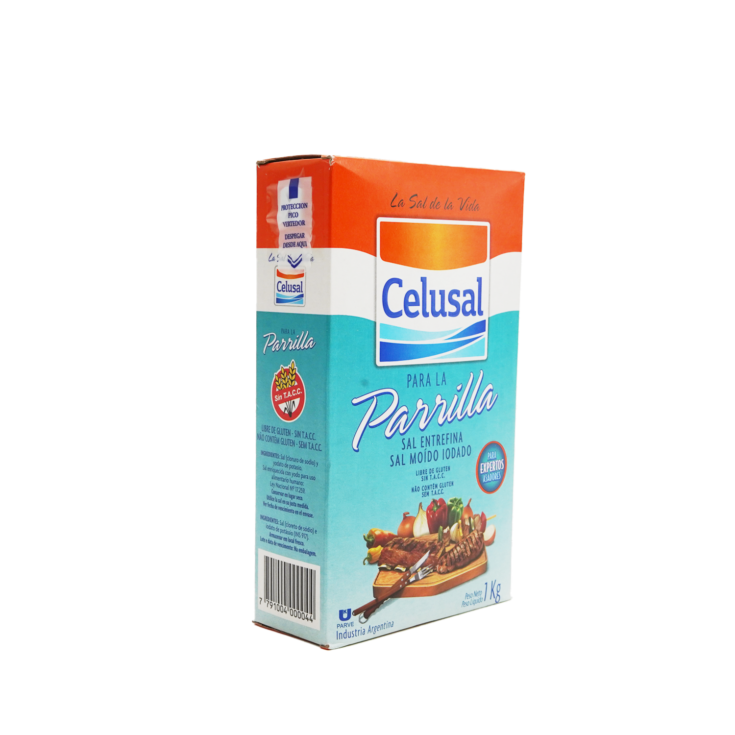 Sal Parrillera Estuche CELUSAL 1000 G