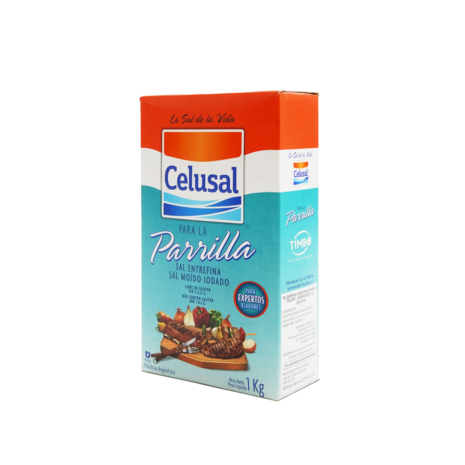 Sal Parrillera Estuche CELUSAL 1000 G