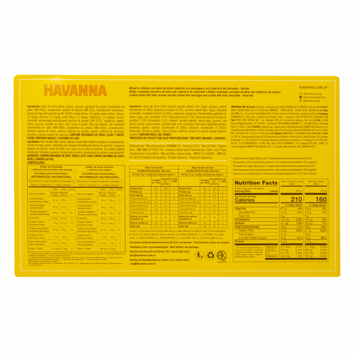 Alfajor Mixto HAVANNA 306 G