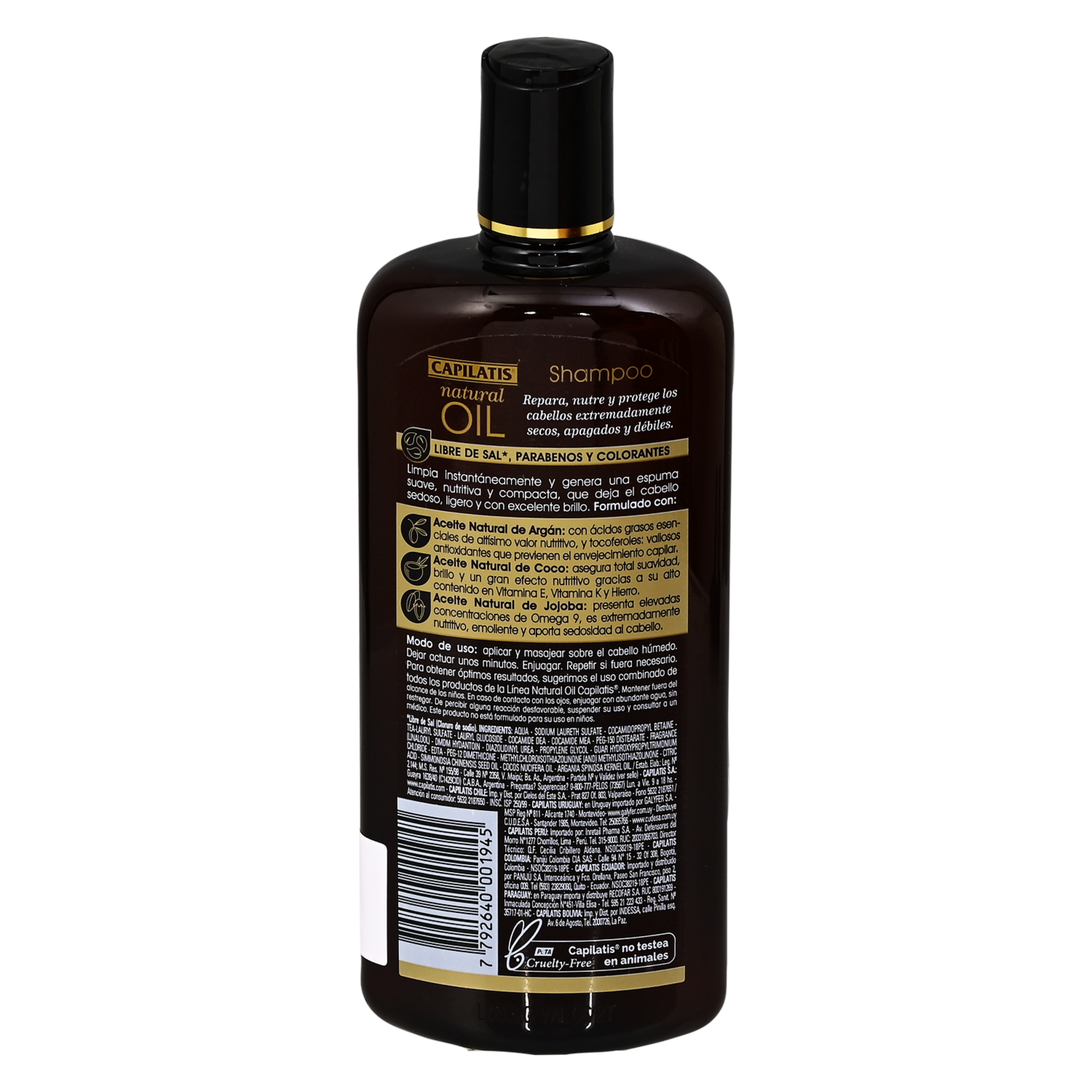 Shampoo De Cabello Natural Oil CAPILATIS 420 Ml
