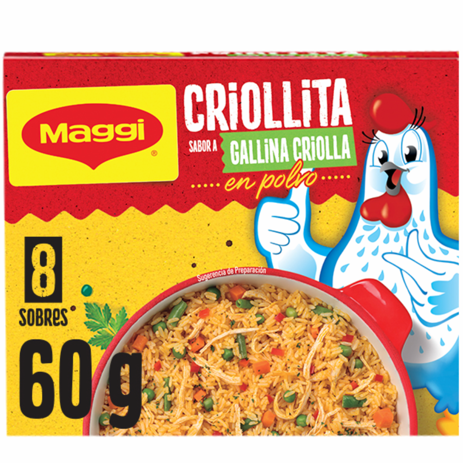 Caldo De Gallina En Polvo CRIOLLITA x 8 Sobres