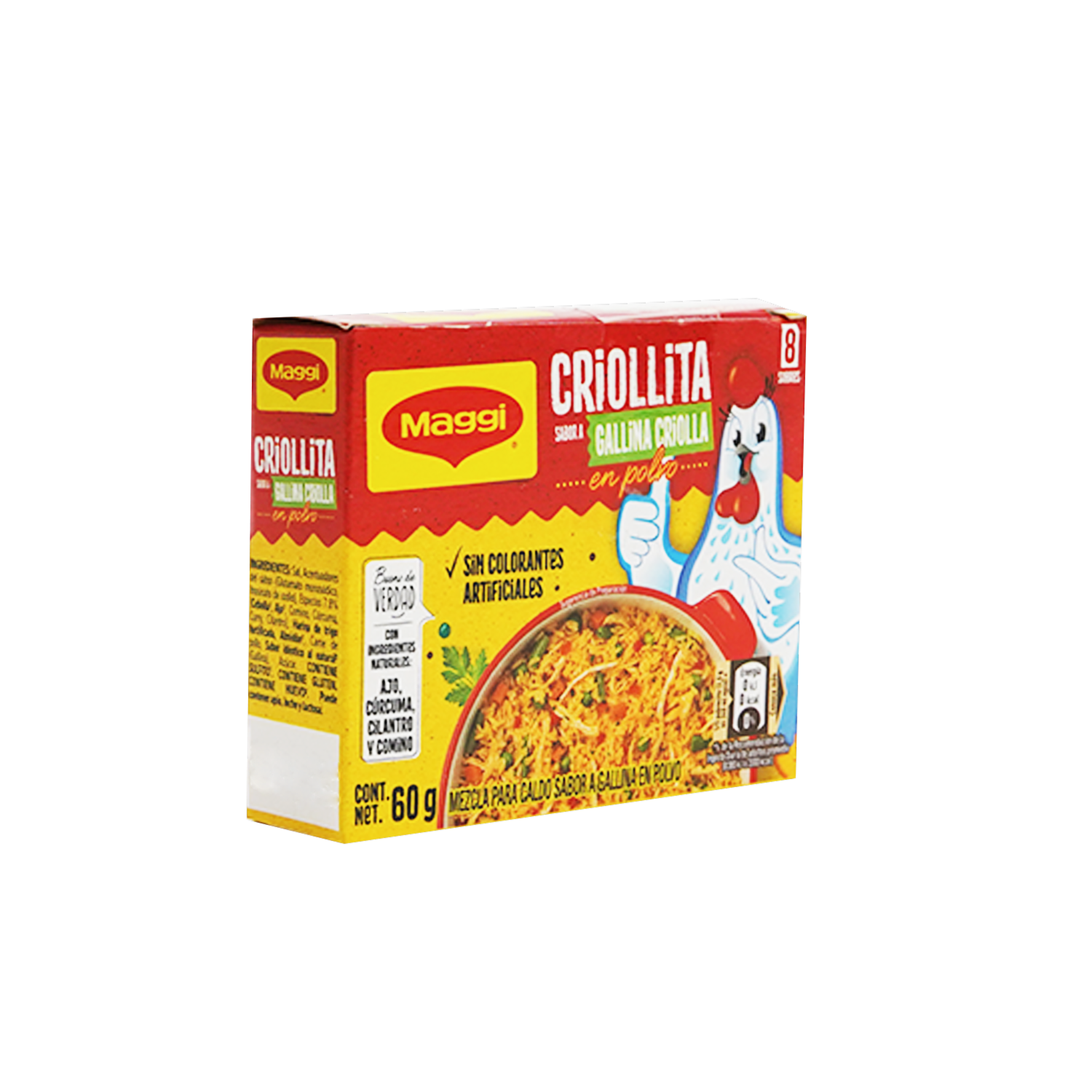 Caldo De Gallina En Polvo CRIOLLITA x 8 Sobres
