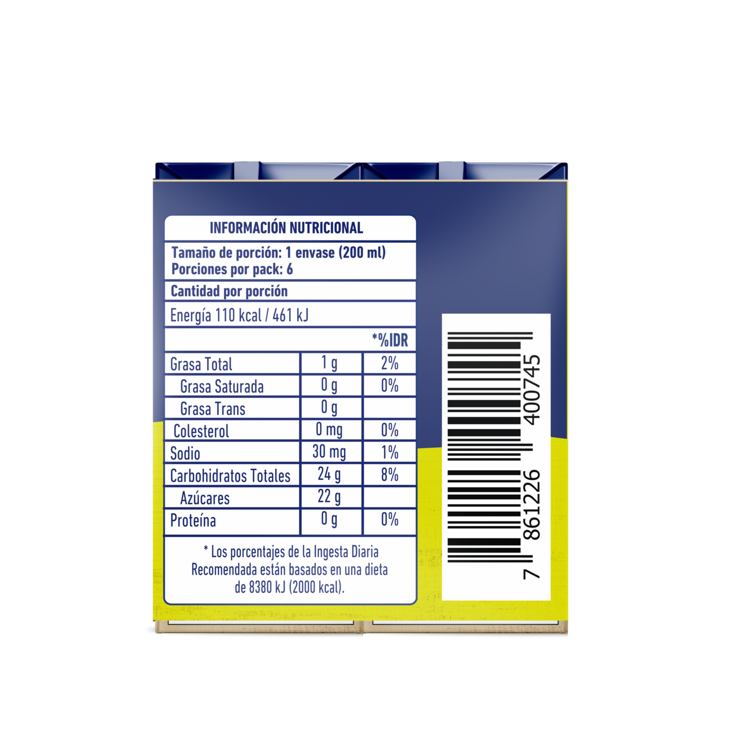 Bebida De Avena De Naranjilla CEREAVENA Pack 6 X 200 Ml