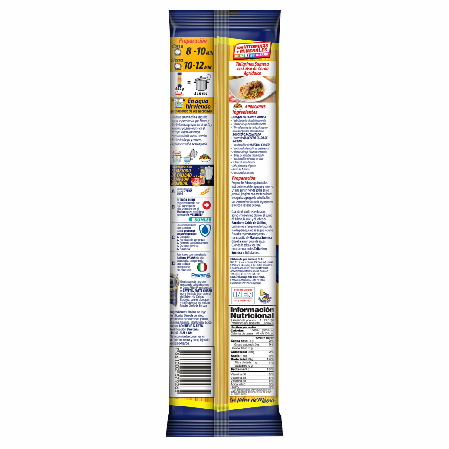 Tallarín N° 17 SUMESA 400 G