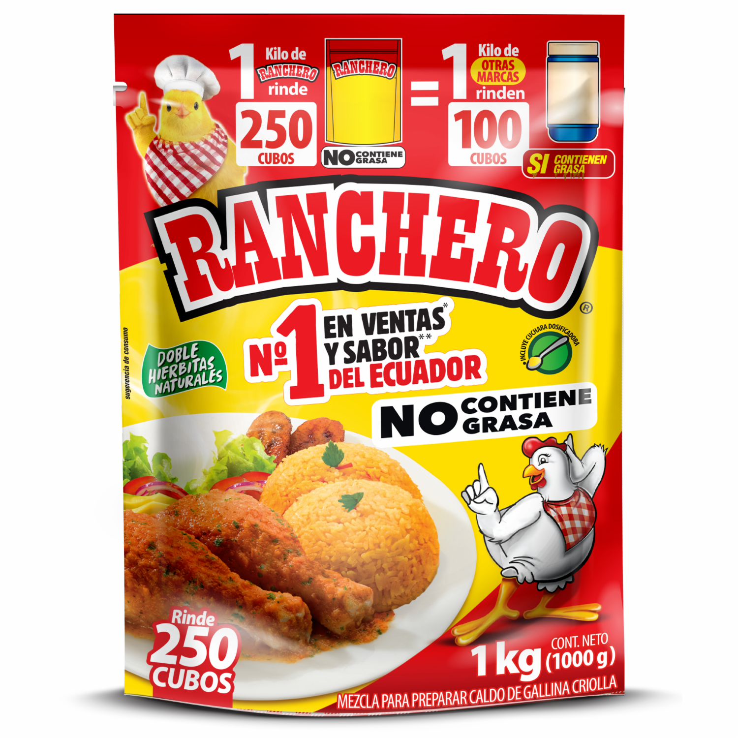 Caldo De Gallina En Polvo RANCHERO 1000g