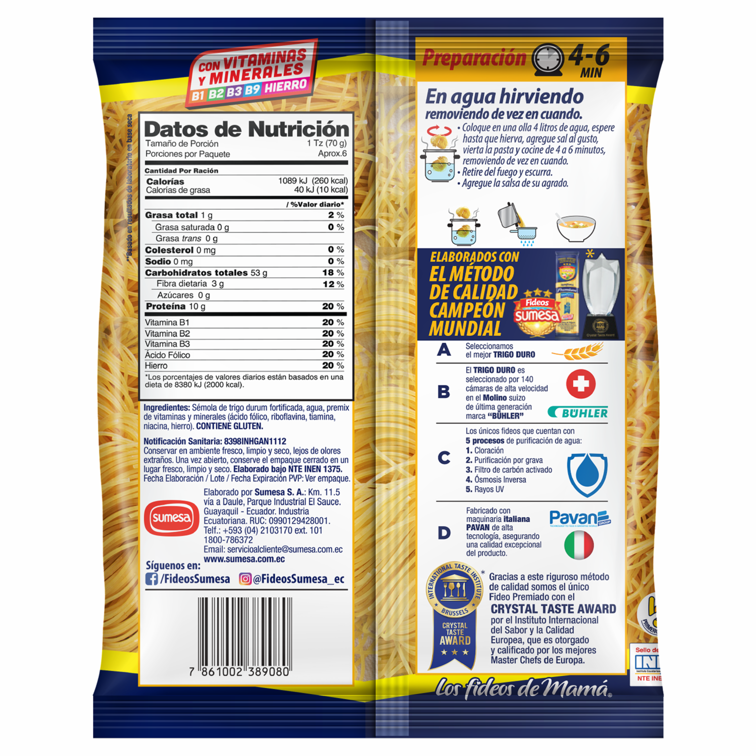 Fideo Cabello de Ángel SUMESA 400 g