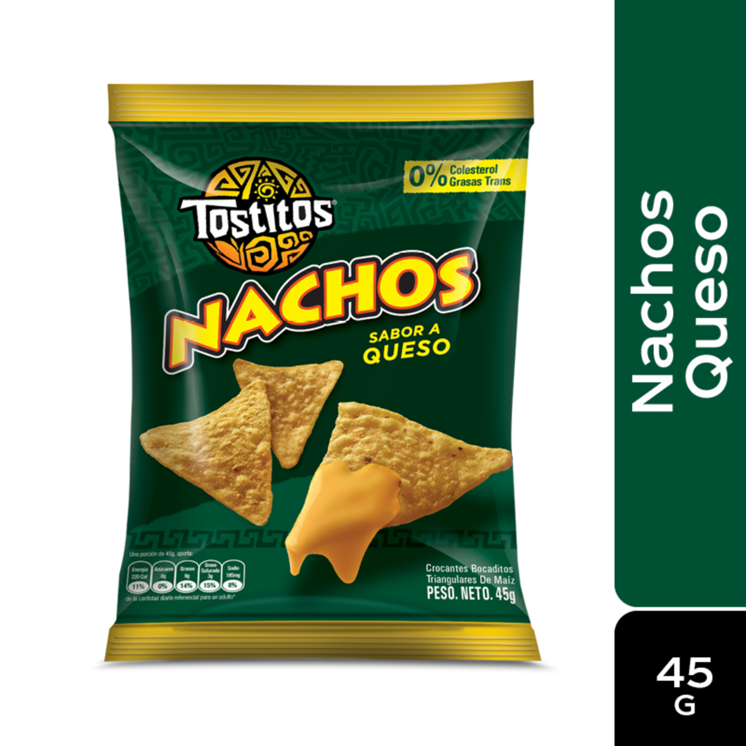 Bocaditos De Maíz Sabor A Queso NACHOS 45 G