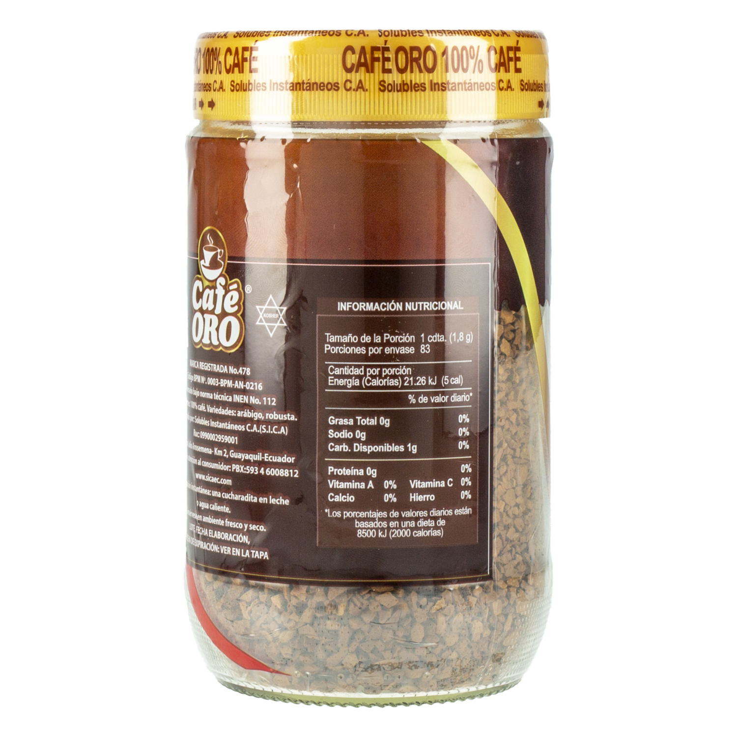 Café Instantáneo Liofilizado CAFÉ ORO 150 G