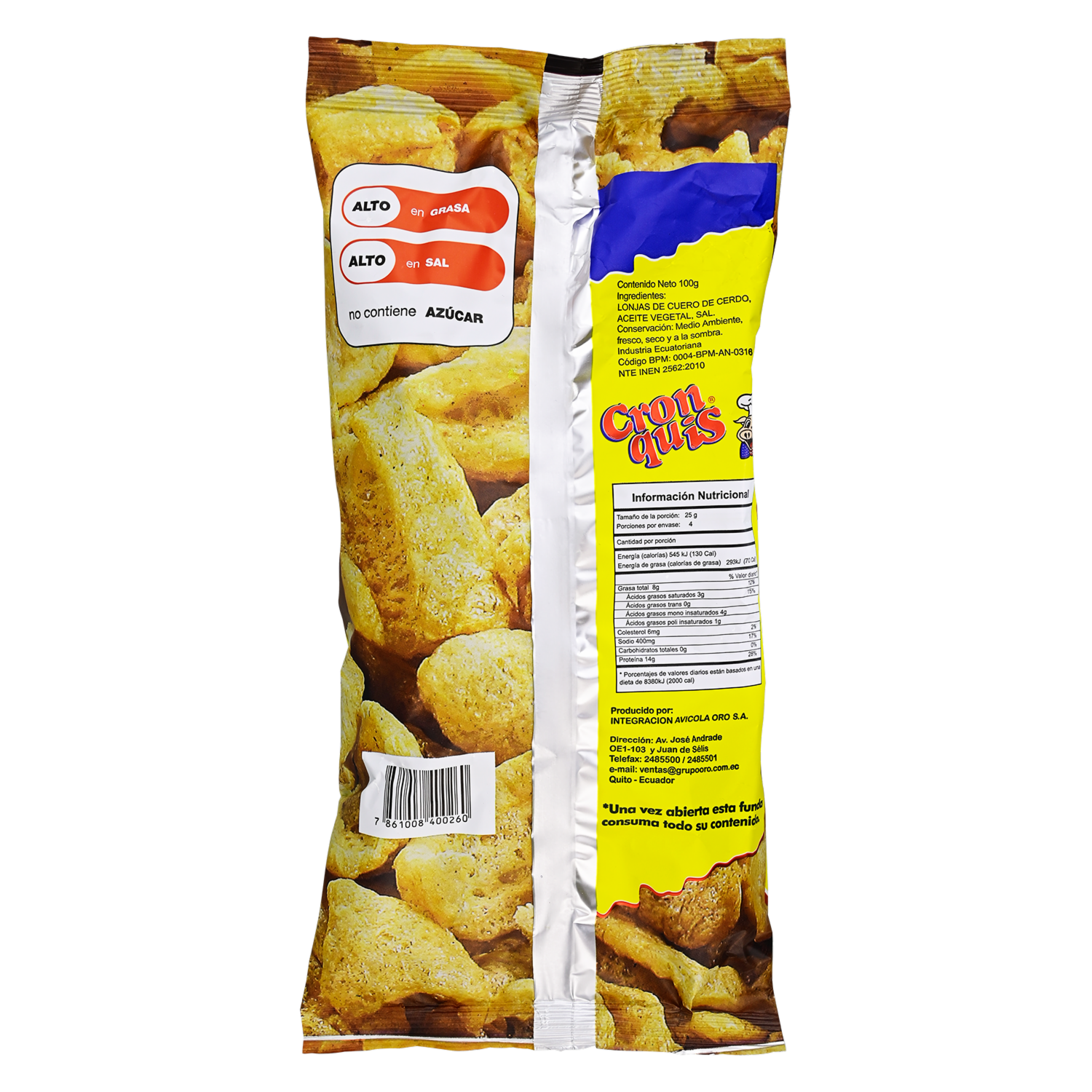 Cueritos Crocantes CRON QUIS 100 G