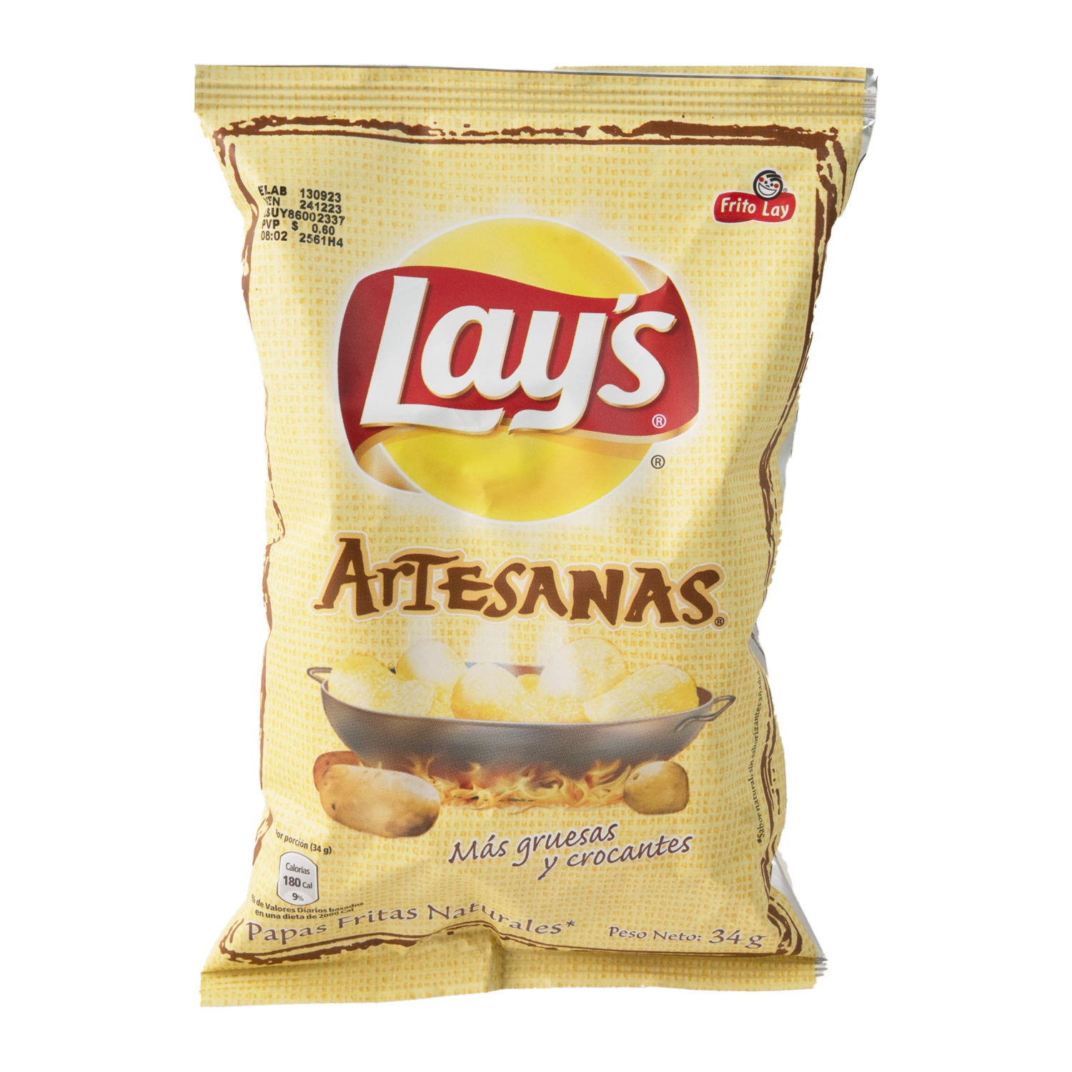 Papas Fritas Artesanas Sabor Natural LAY’S 34 G