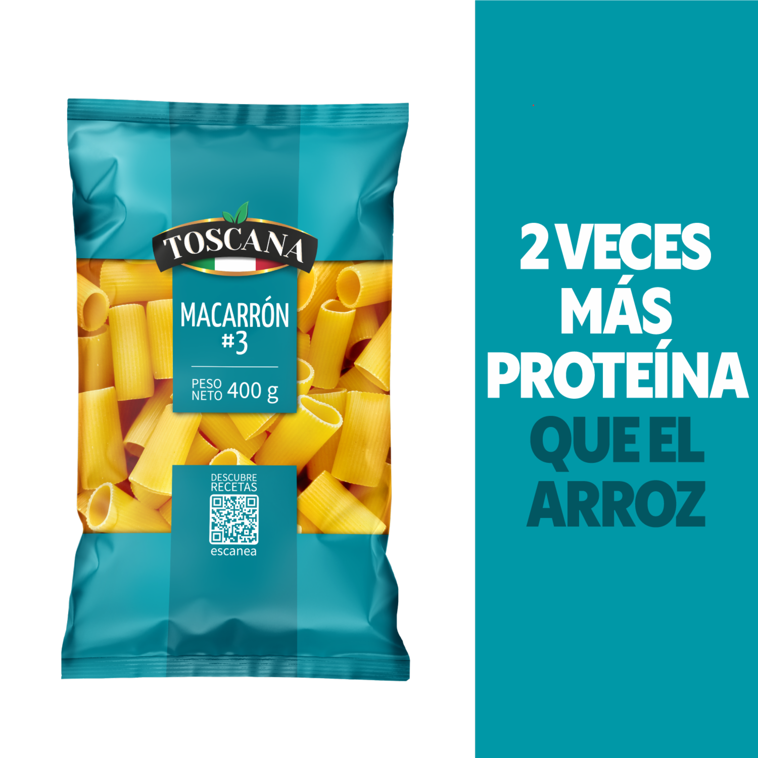 Fideo Macarrón N°3 TOSCANA 400 G