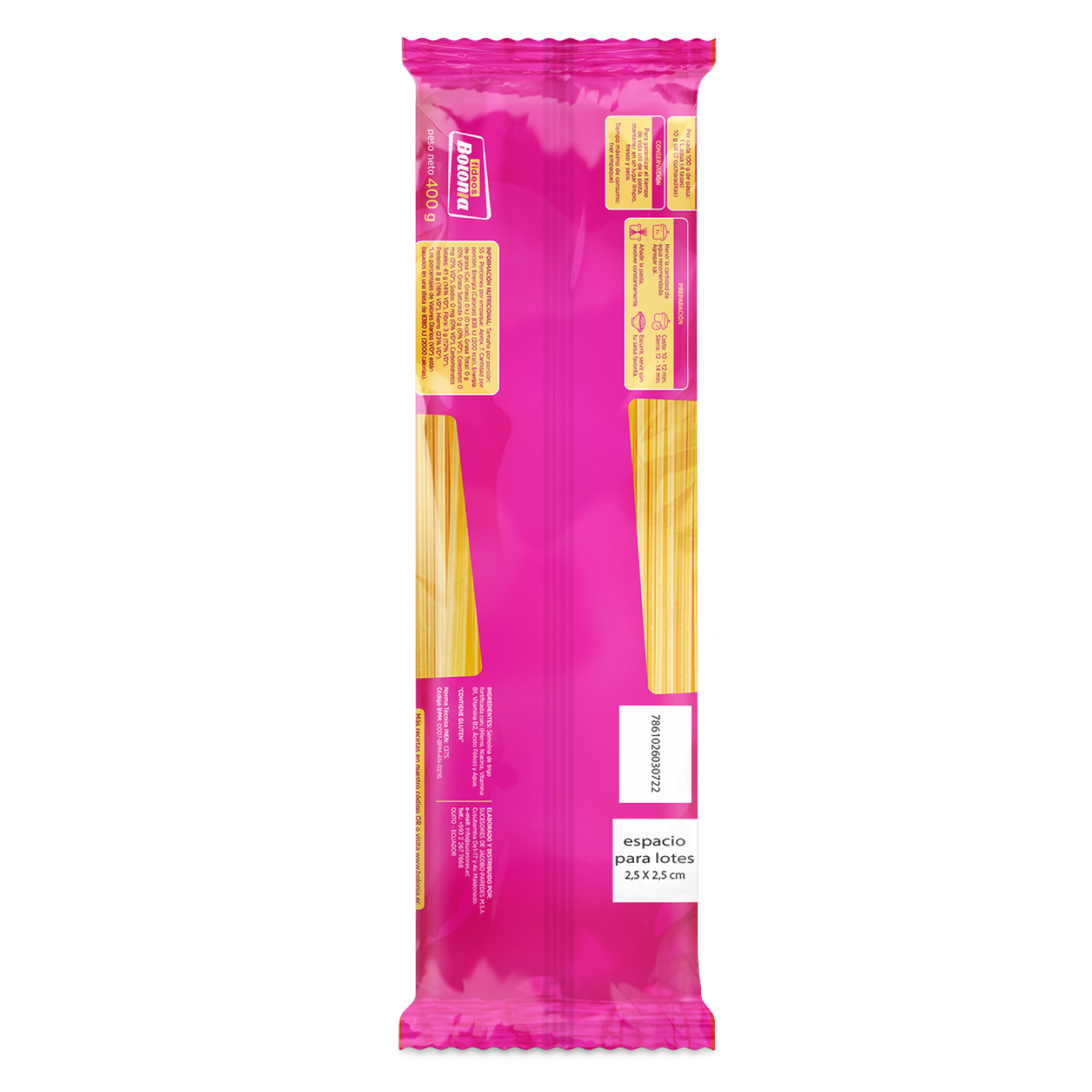 Fideo Spaghetti N° 5 BOLONIA 400 G