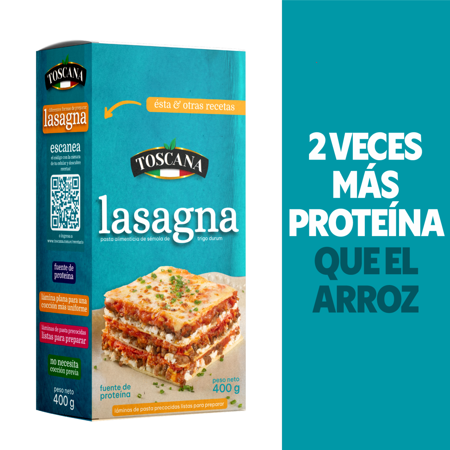 Lasagna Precocida TOSCANA 400  G