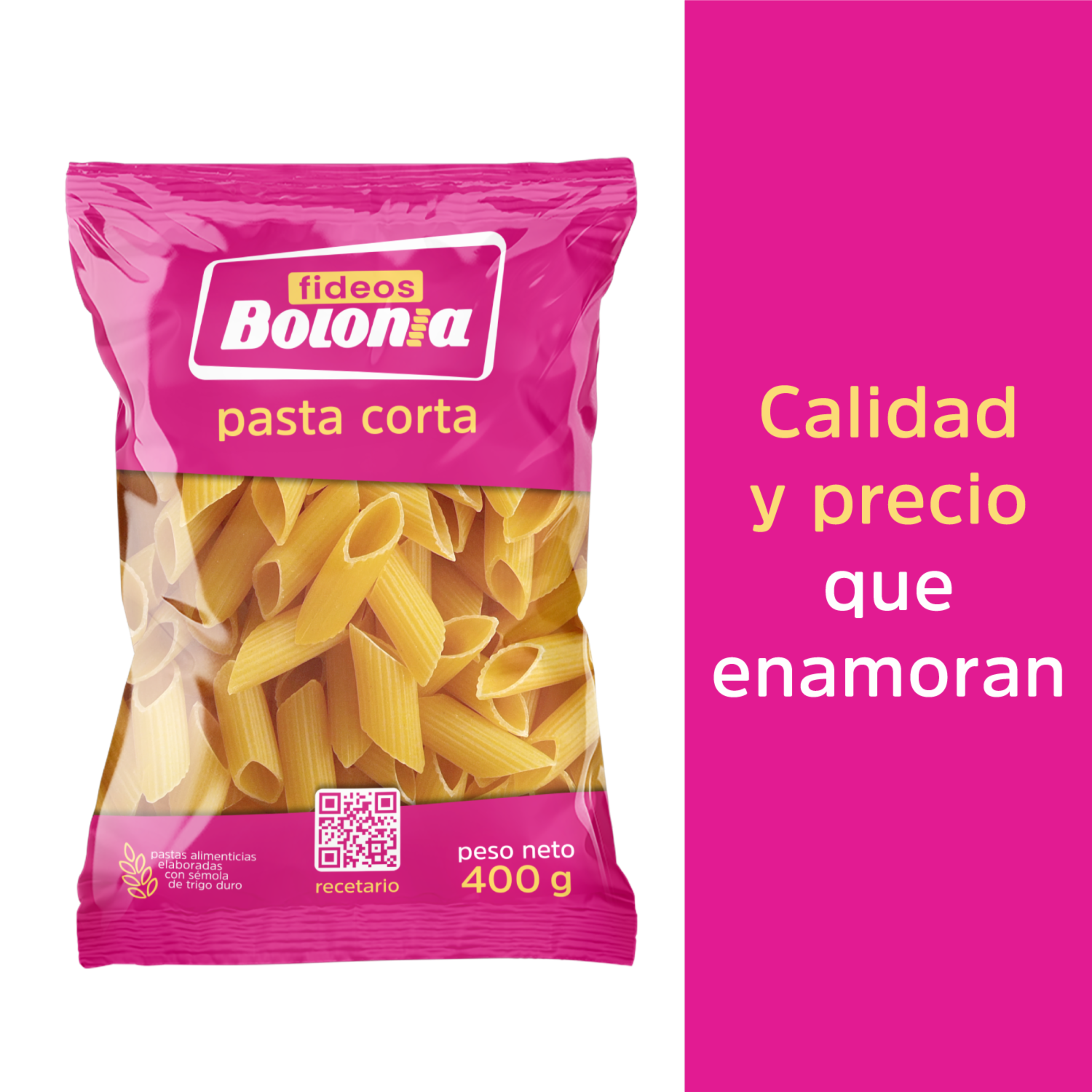 Fideo Pluma Grande BOLONIA 400 G