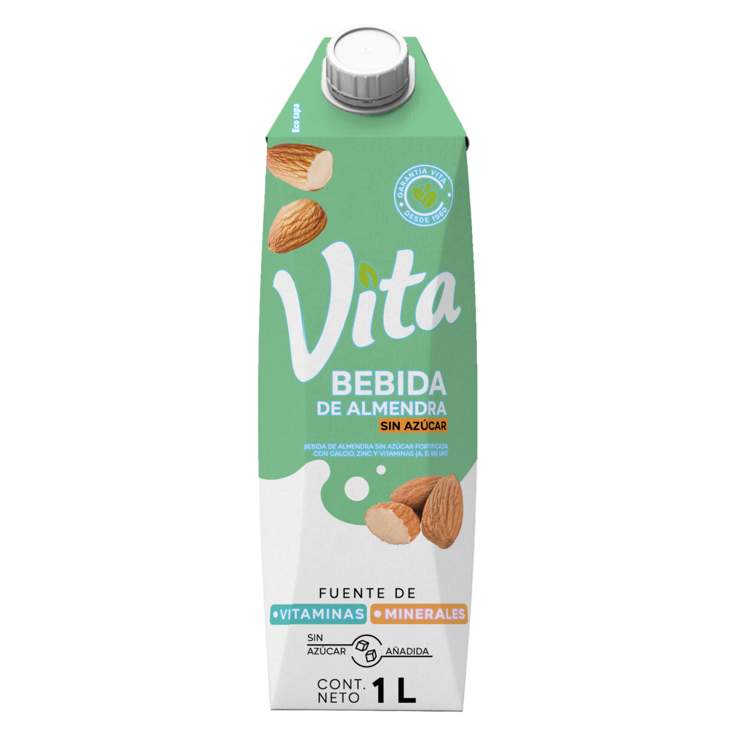 Bebida De Almendras Sin Azúcar VITA 1 L