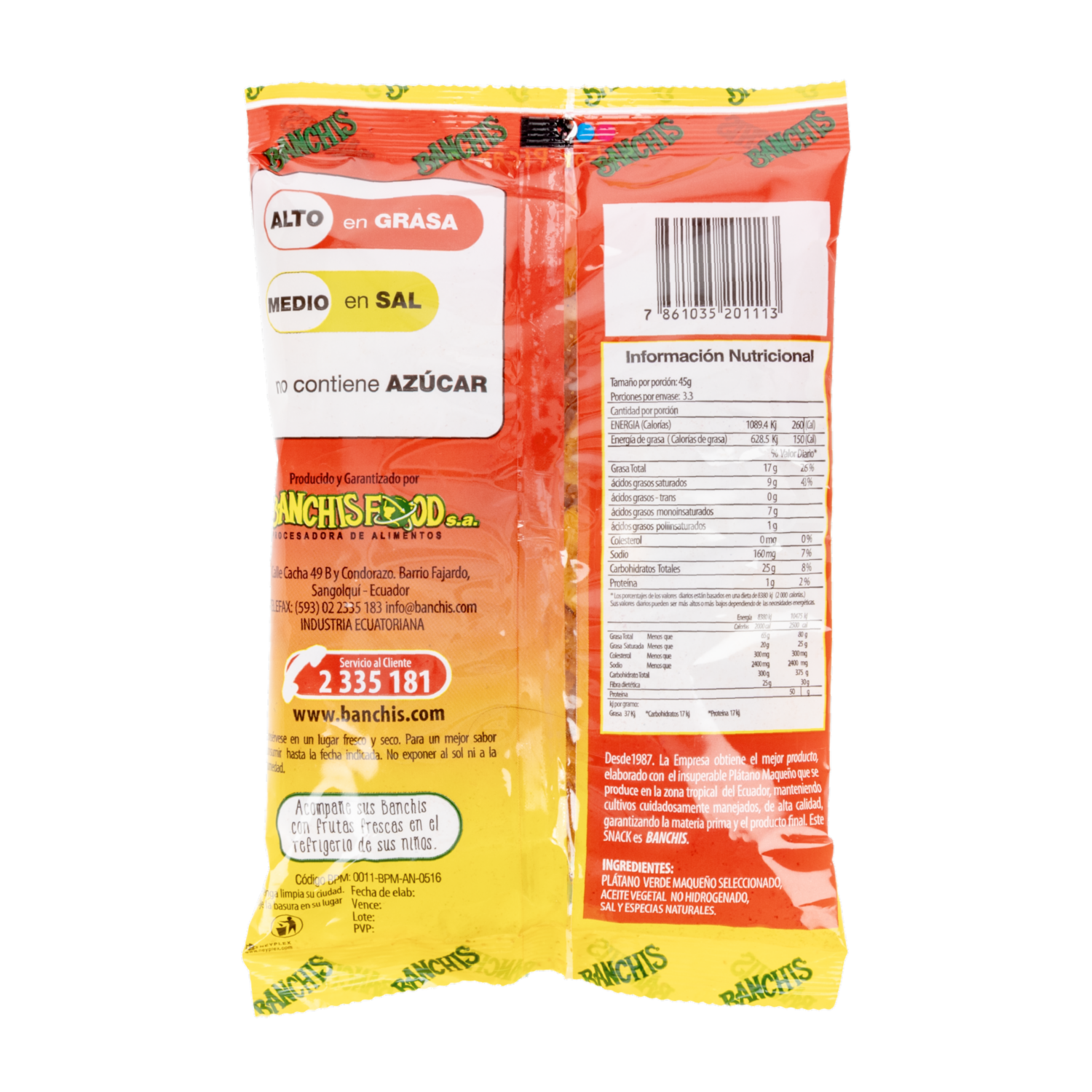 Chifles Picantes BANCHIS 150 G