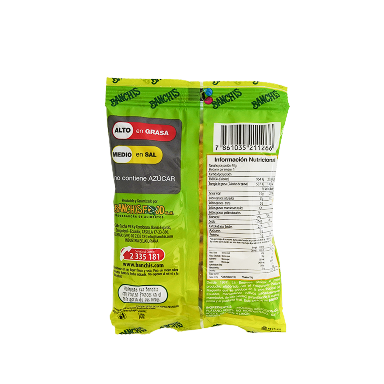 Chifles De Limón BANCHIS 40 G