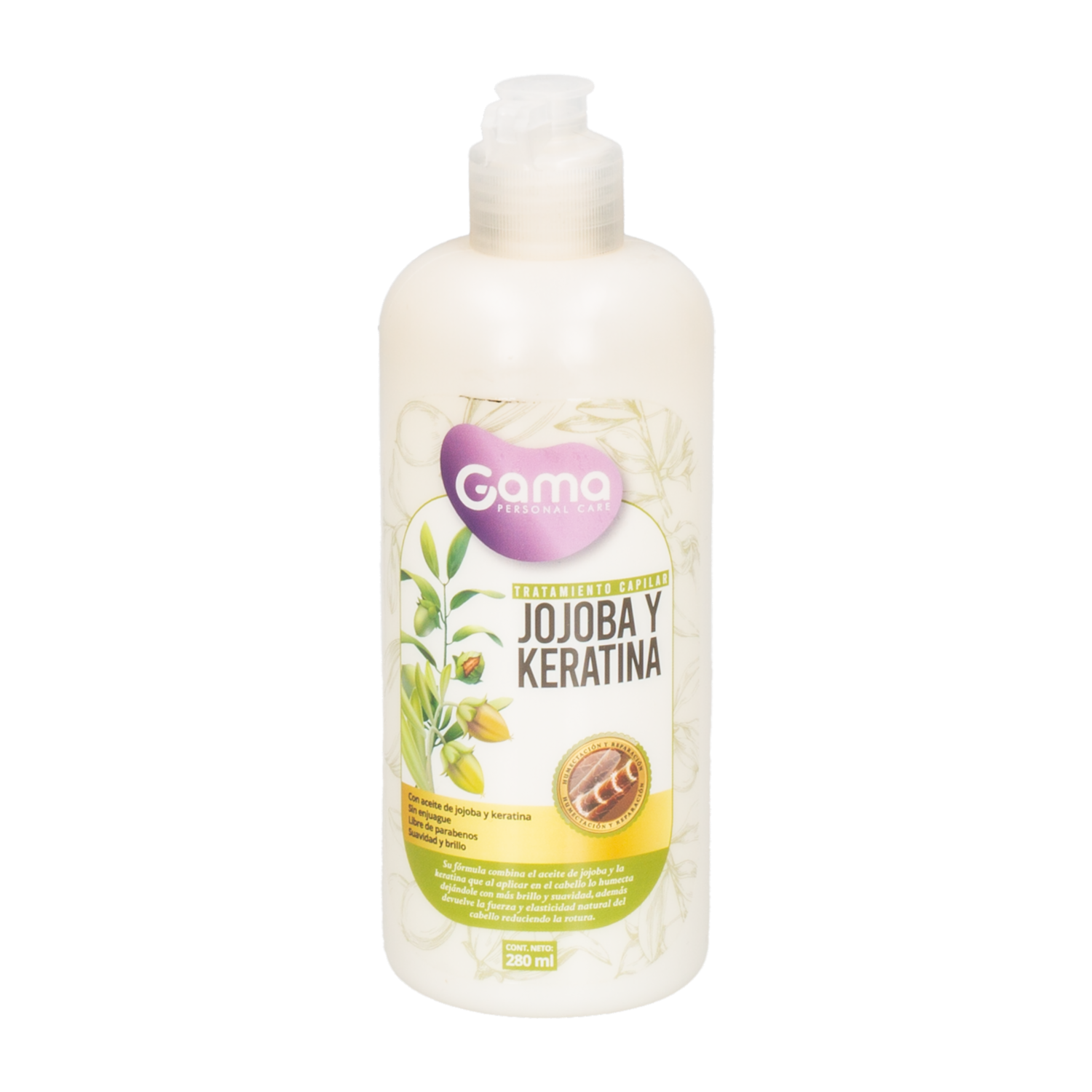 Tratamiento Capilar Con Jojoba Y Keratina GAMA 280 Ml