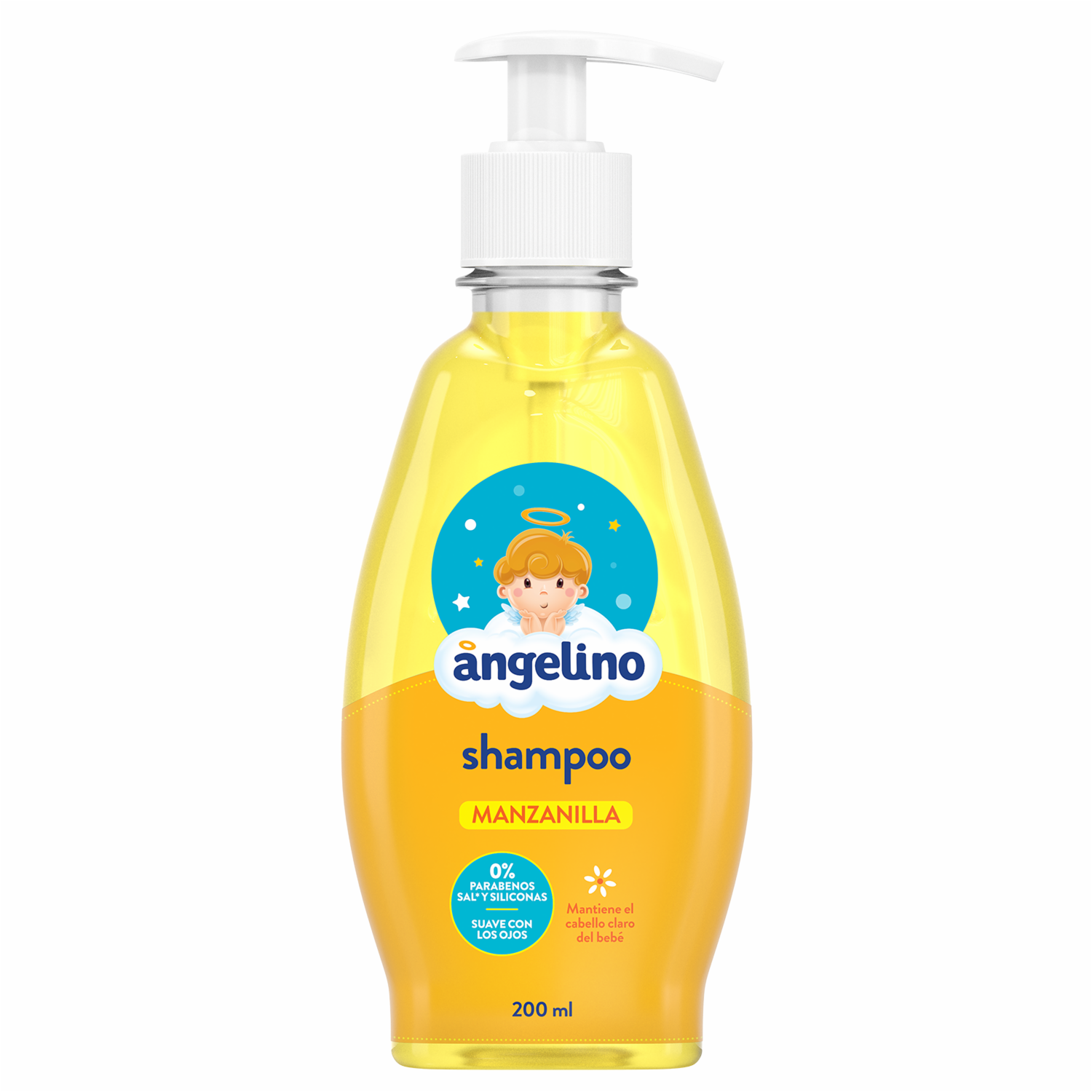 Shampoo De Cabello Infantil De Manzanilla ANGELINO 200 Ml