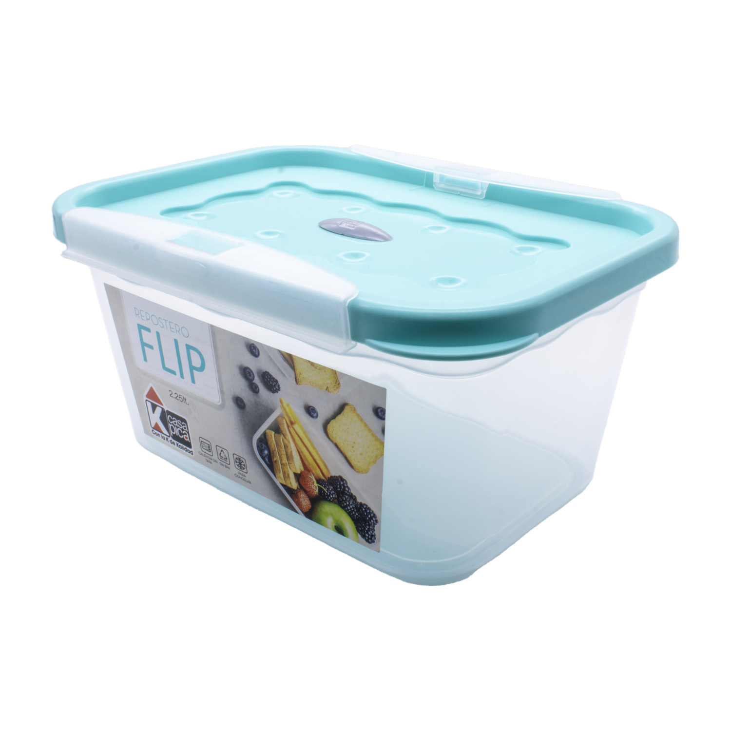 Repostero Flip Color Menta CASA PICA 2.25 Litros