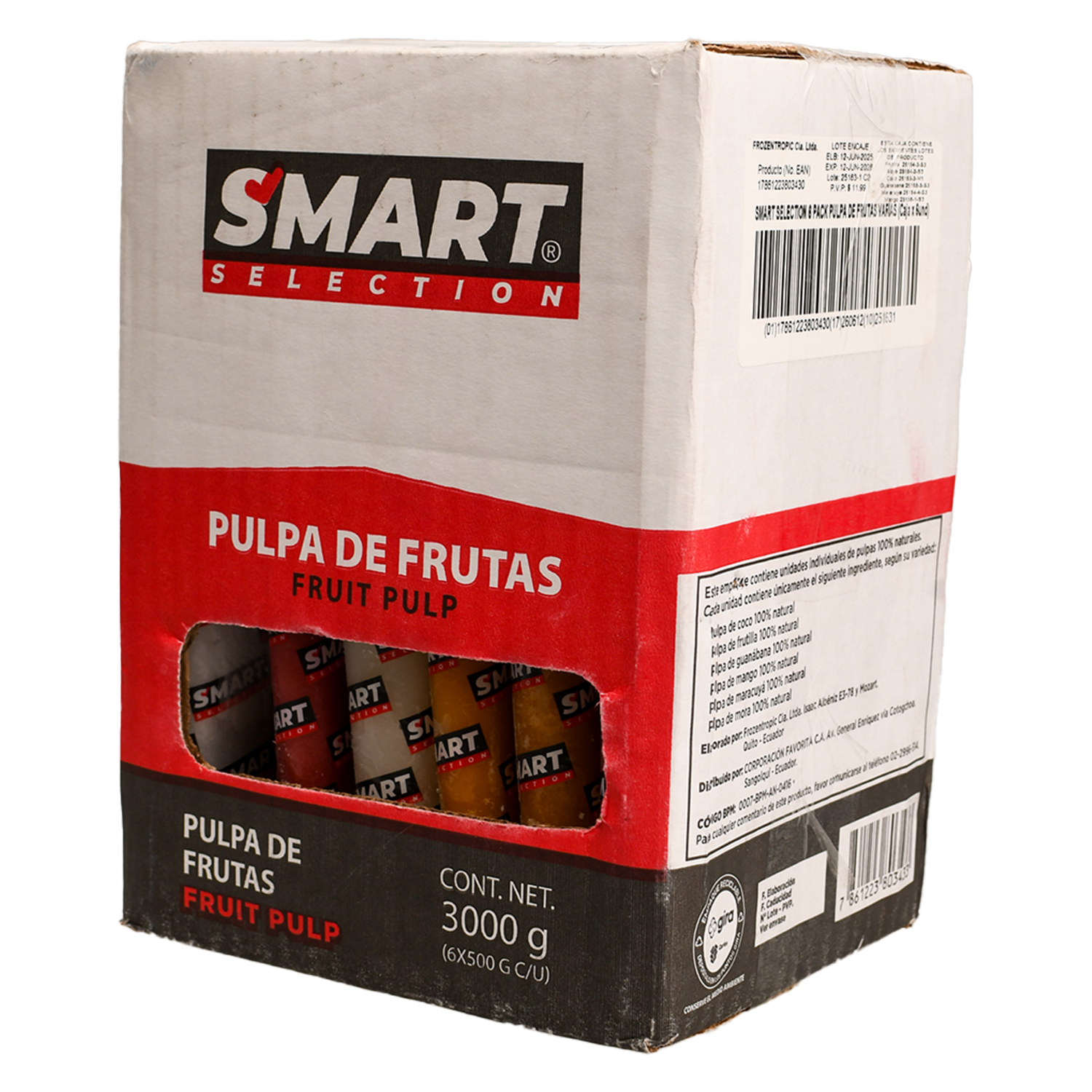 Pulpa De Frutas Congeladas SMART SELECTION 6 X 500 G