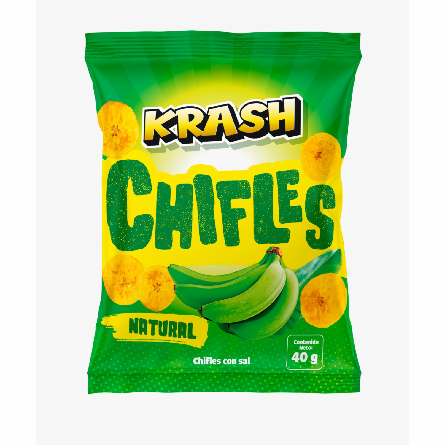 Chifles Natural Con Sal KRASH 40 G