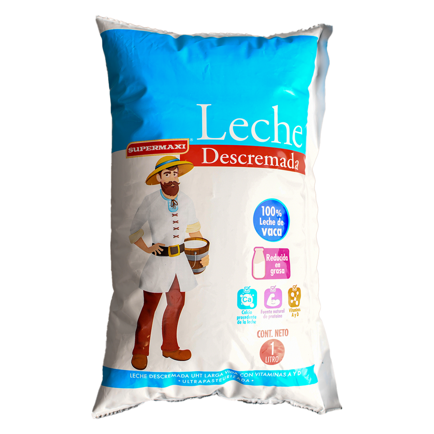 Leche Descremada Ultrapasteurizada SUPERMAXI 1000 Ml