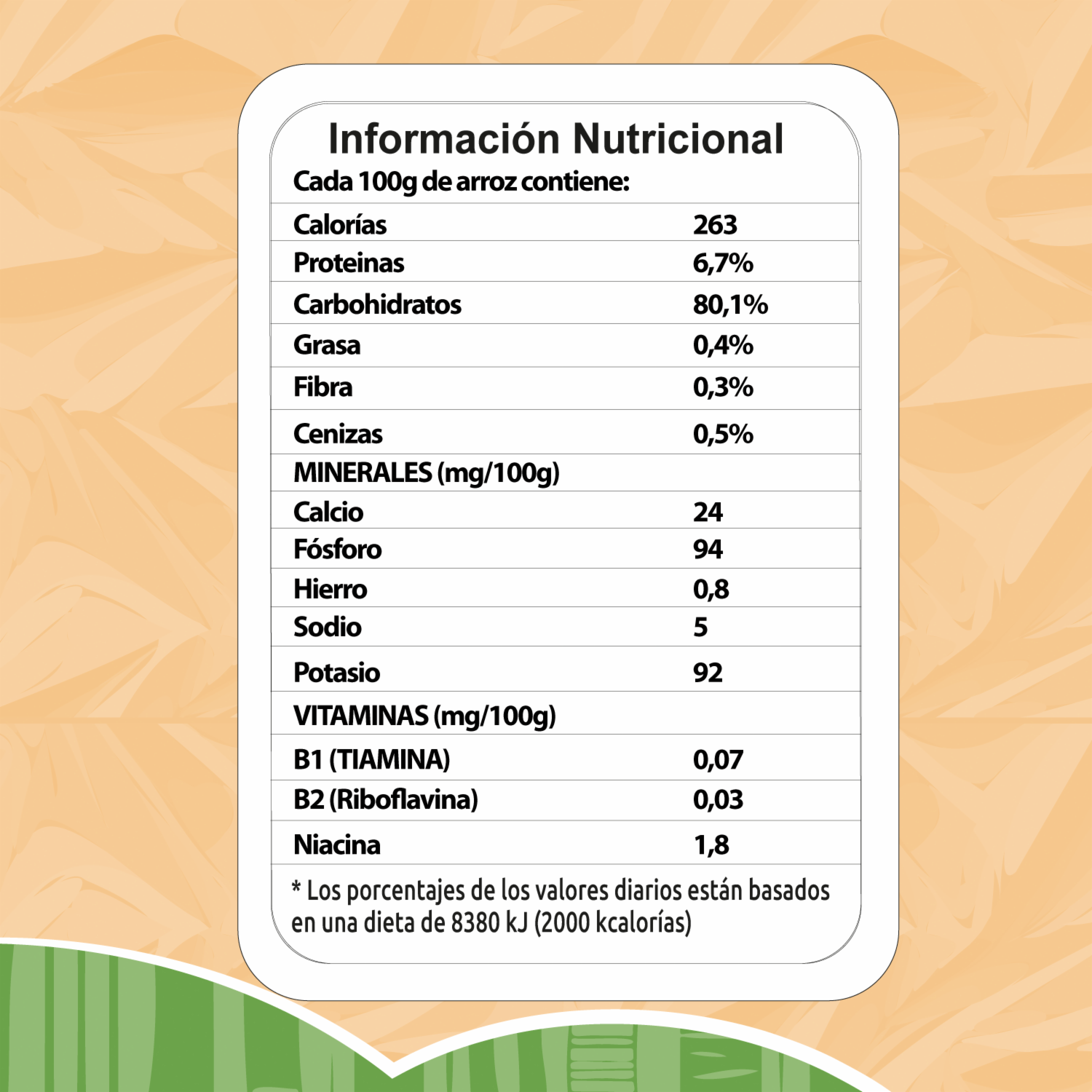 Arroz Blanco Natural EL ARTESANAL 454 G