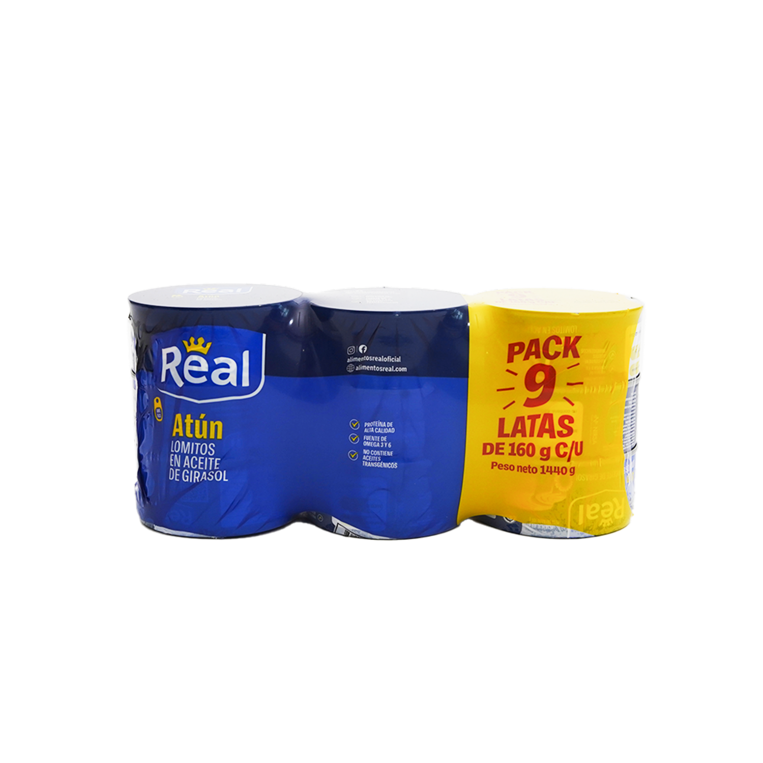 Atún En Aceite de Girasol REAL 9 X 160 G
