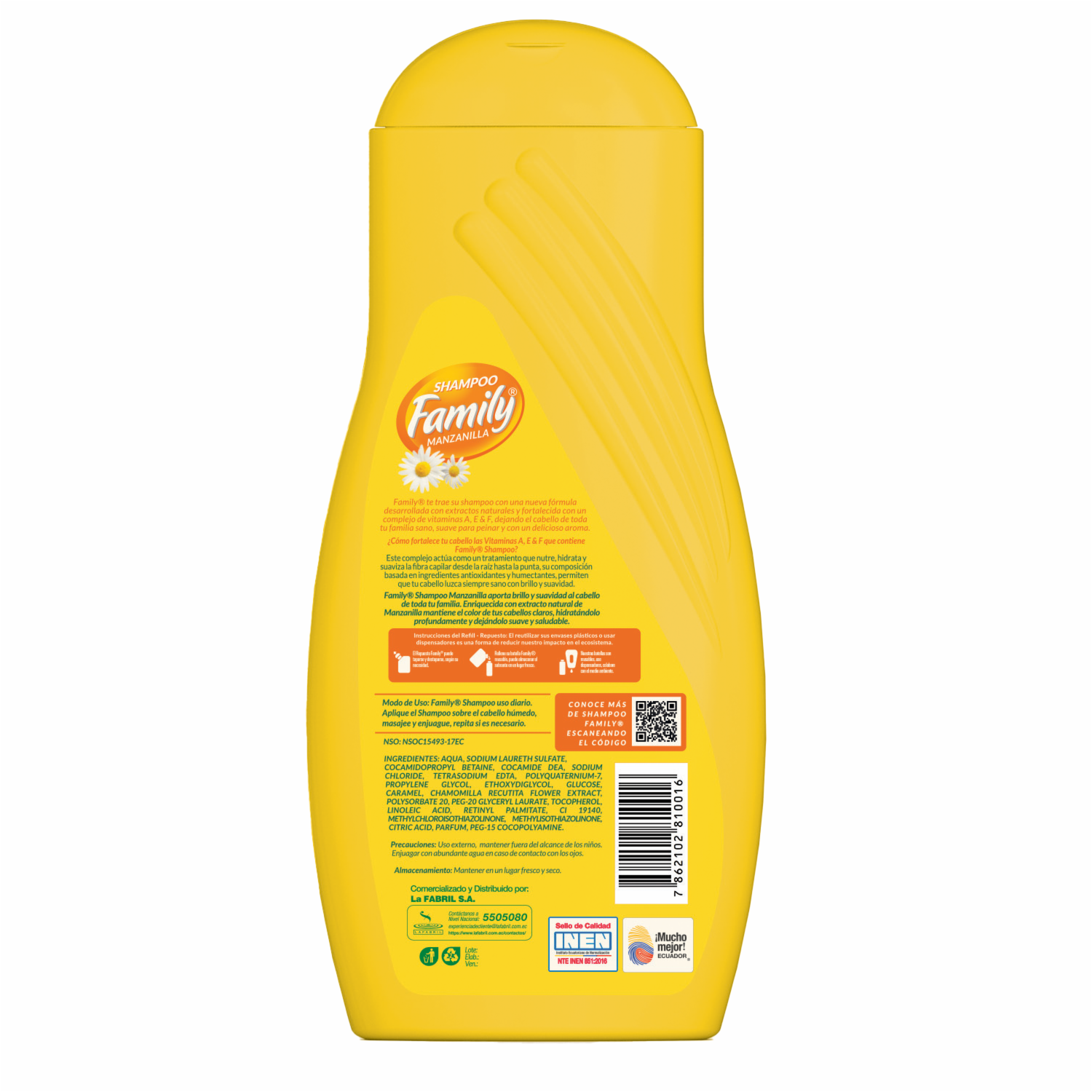 Shampoo De Cabello De Manzanilla FAMILY 970 Ml