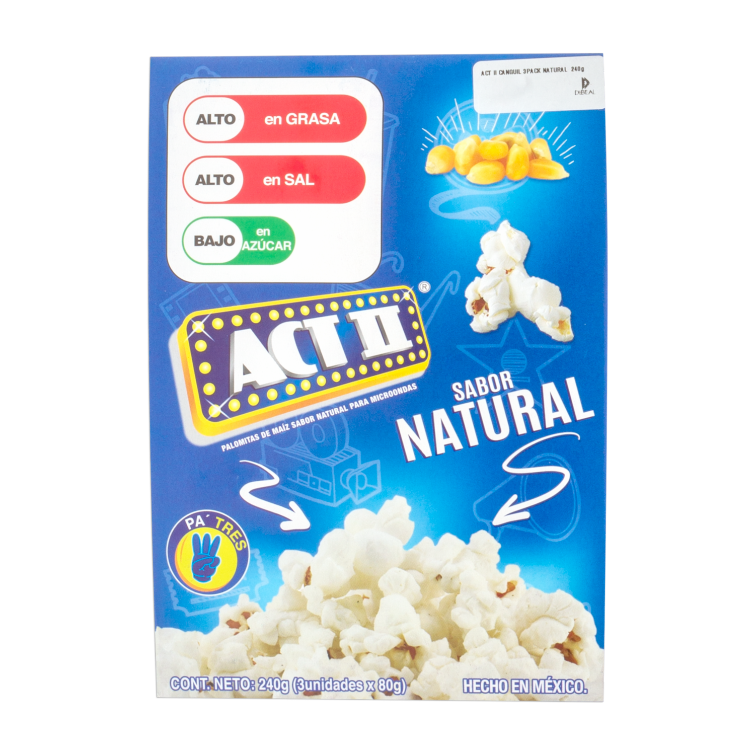 Canguil Natural 3Pack ACT II 240 G