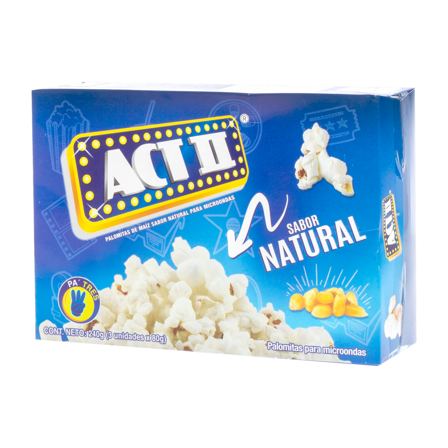 Canguil Natural 3Pack ACT II 240 G