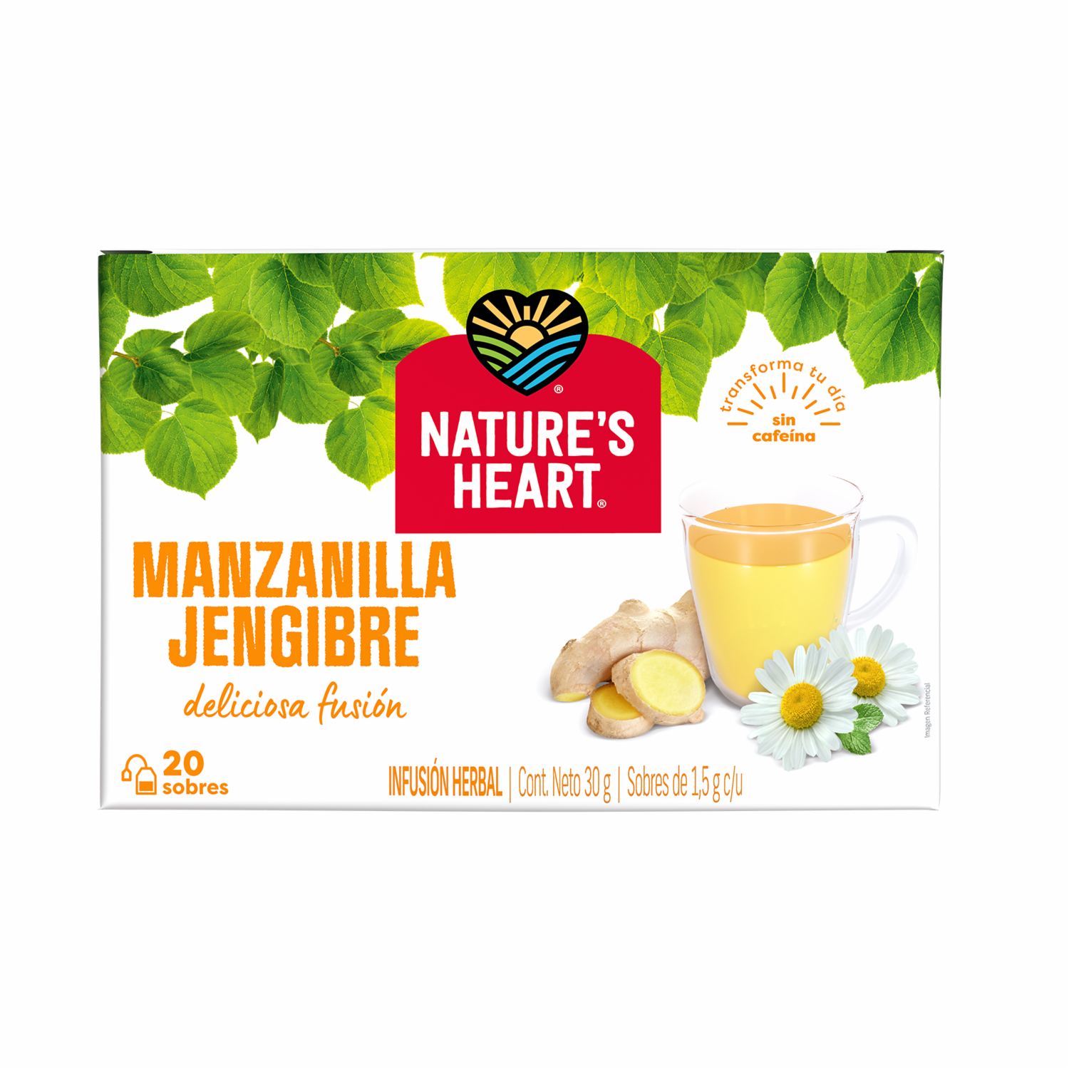 Té Manzanilla Y Jengibre NATURE´S HEART 30  G