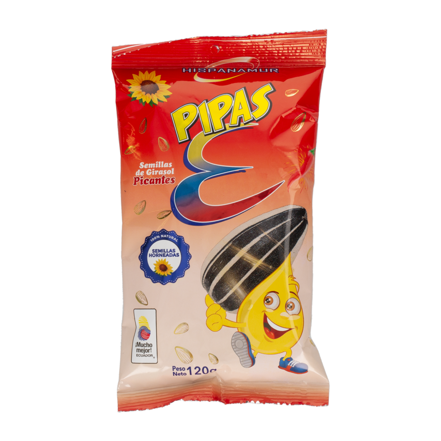 Semillas De Girasol Sabor Picantes PIPAS 120 G