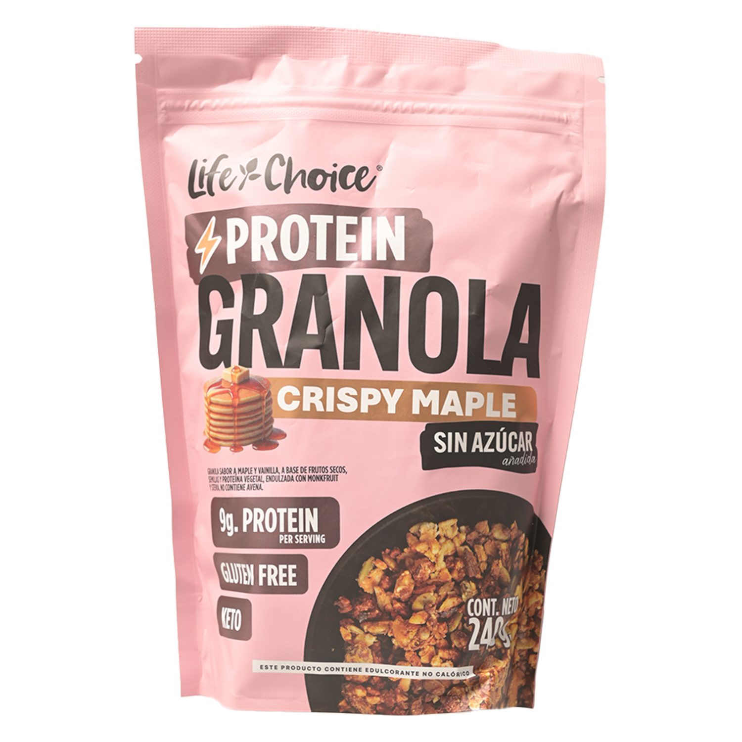 Granola Crispi Maple Sin Azúcar LIFE CHOICE 240 G