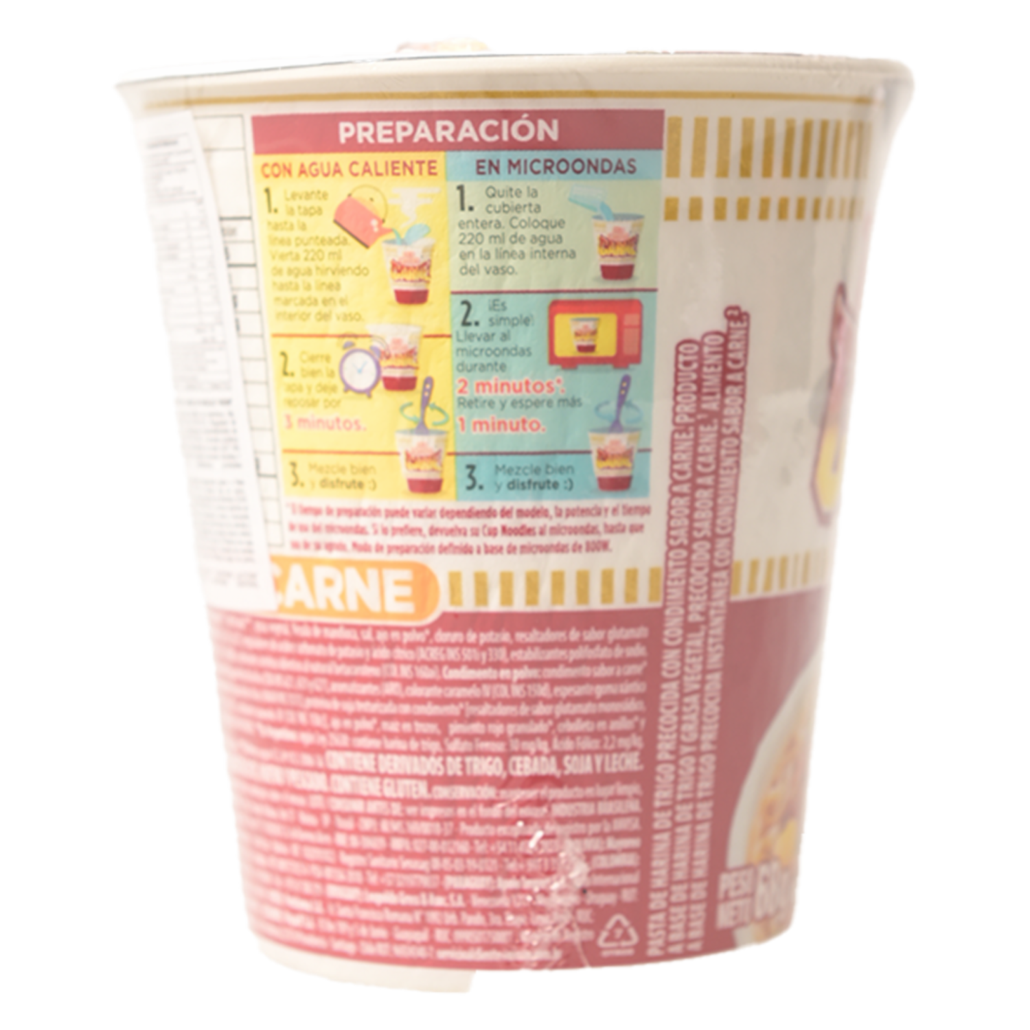 Fideos Instantáneos Sabor A Carne NISSIN 68 G