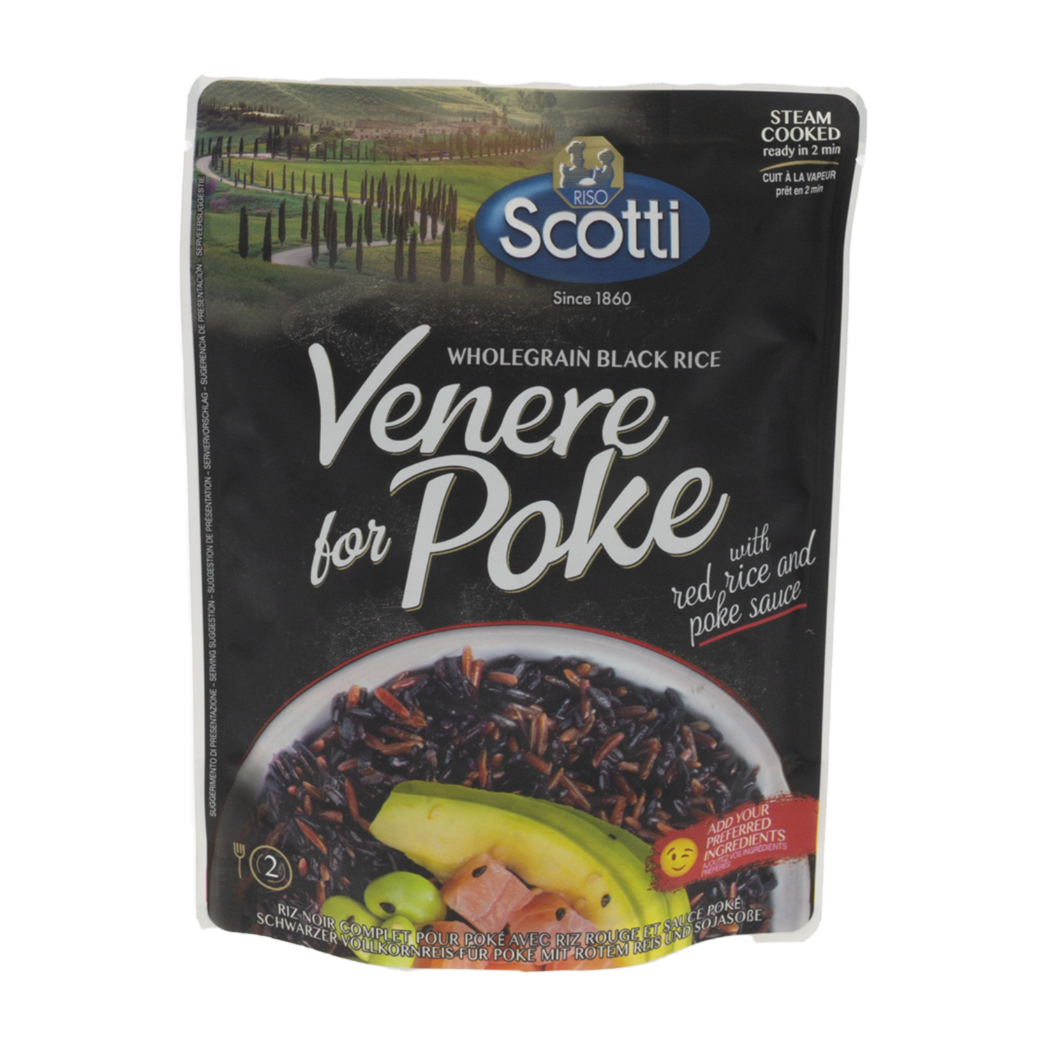 Arroz Mixto Venere For  Poke Precocido RISO SCOTTI 230 g