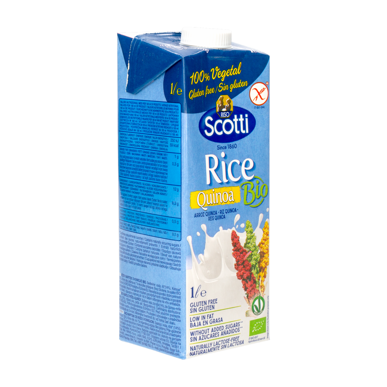 Bebida De Arroz Y Quinoa Ecológica RISO SCOTTI 1000 Ml