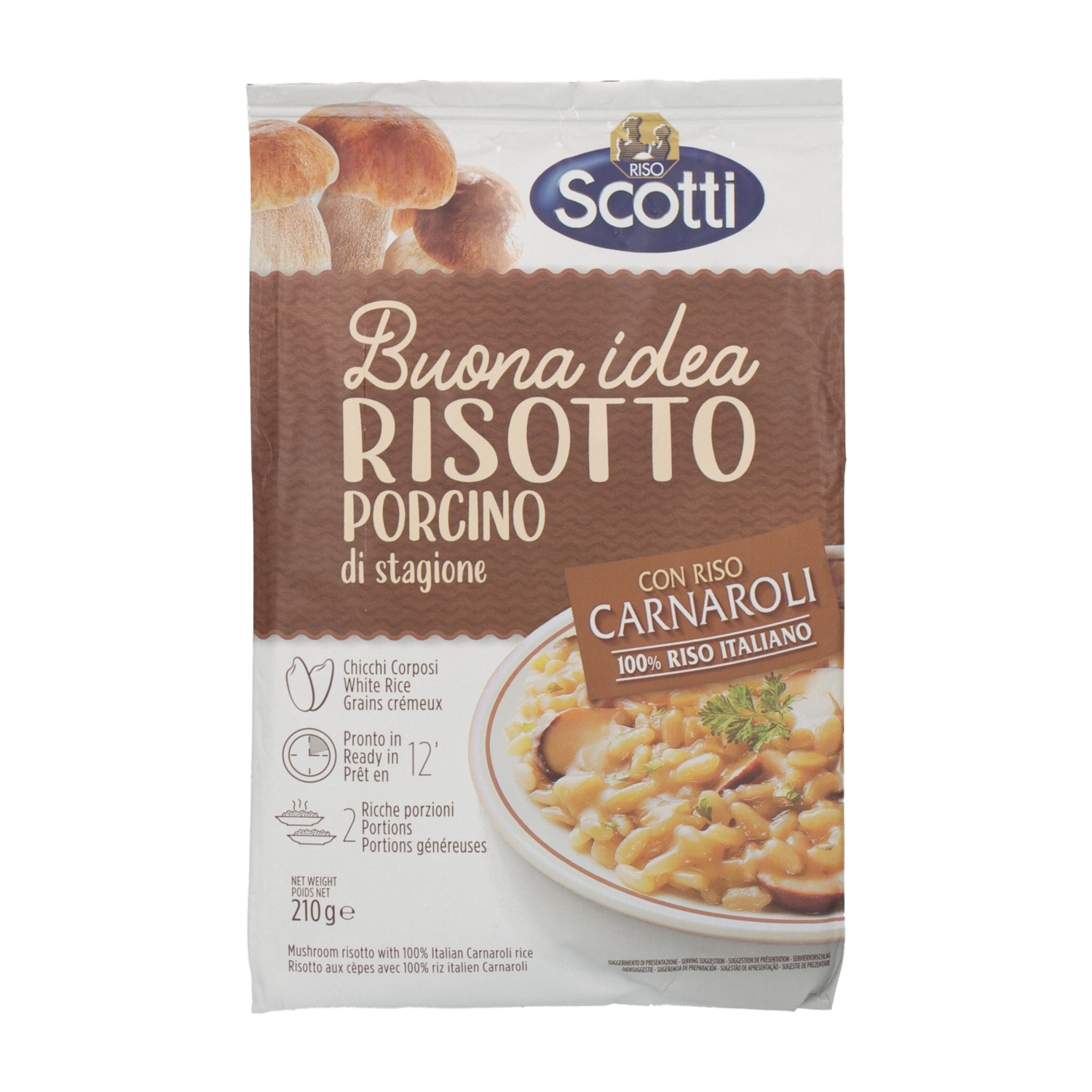 Risoto Con Hongos RISO SCOTTI 210 g