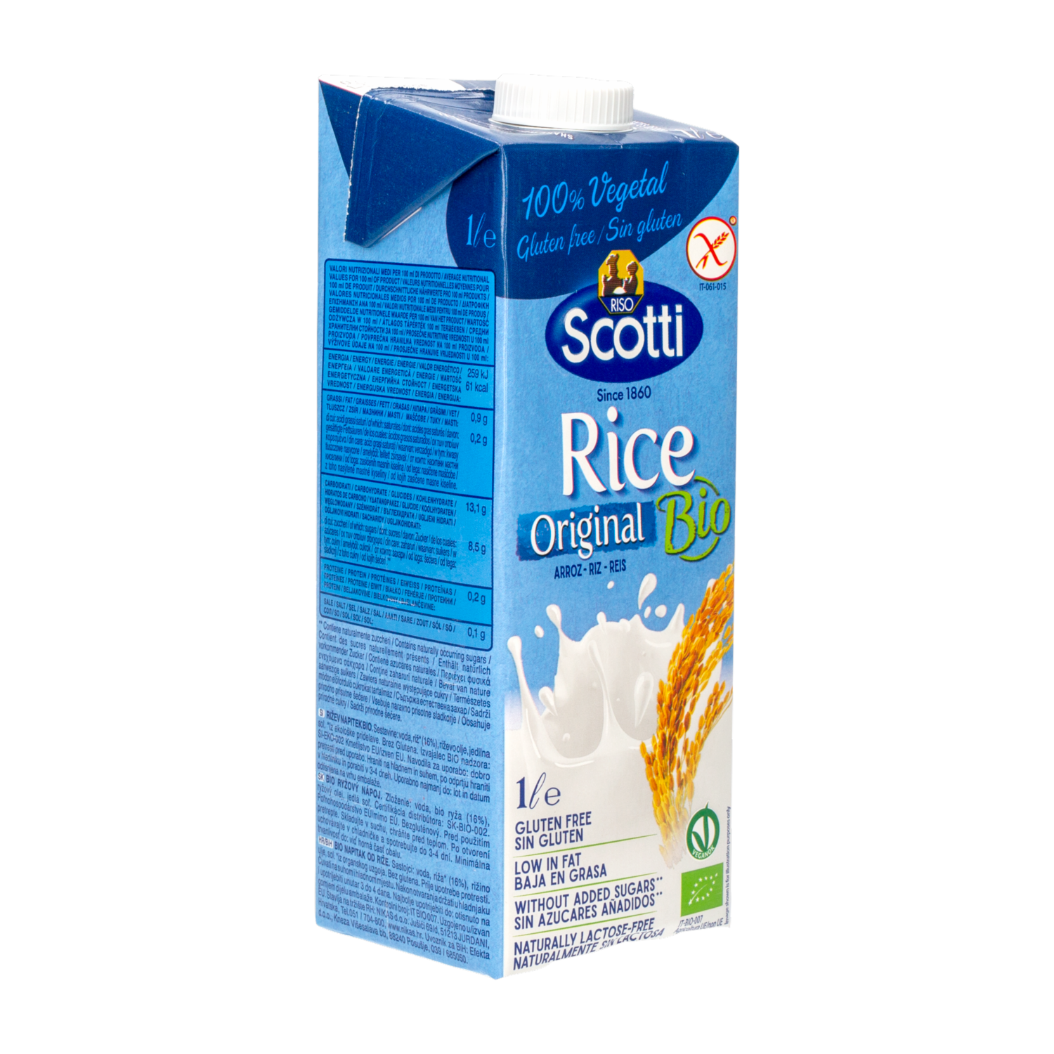 Bebida De Arroz Ecológica RISO SCOTTI 1000 ml