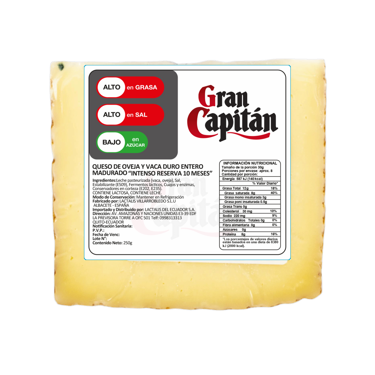 Queso Intenso Selección De Autor GRAN CAPITÁN 250 G