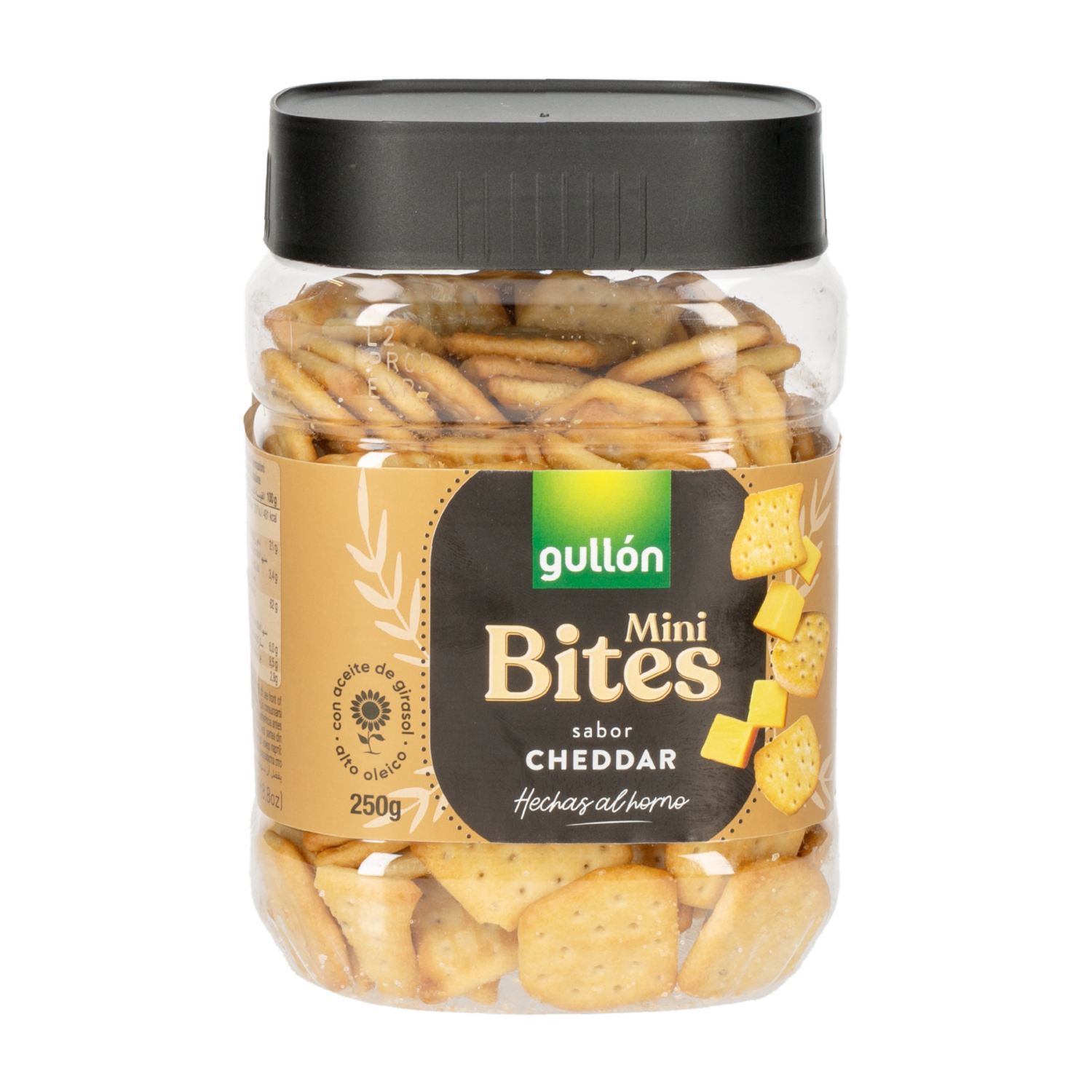 Galletas De Sal Mini Bites Cheddar GULLÓN 250 G