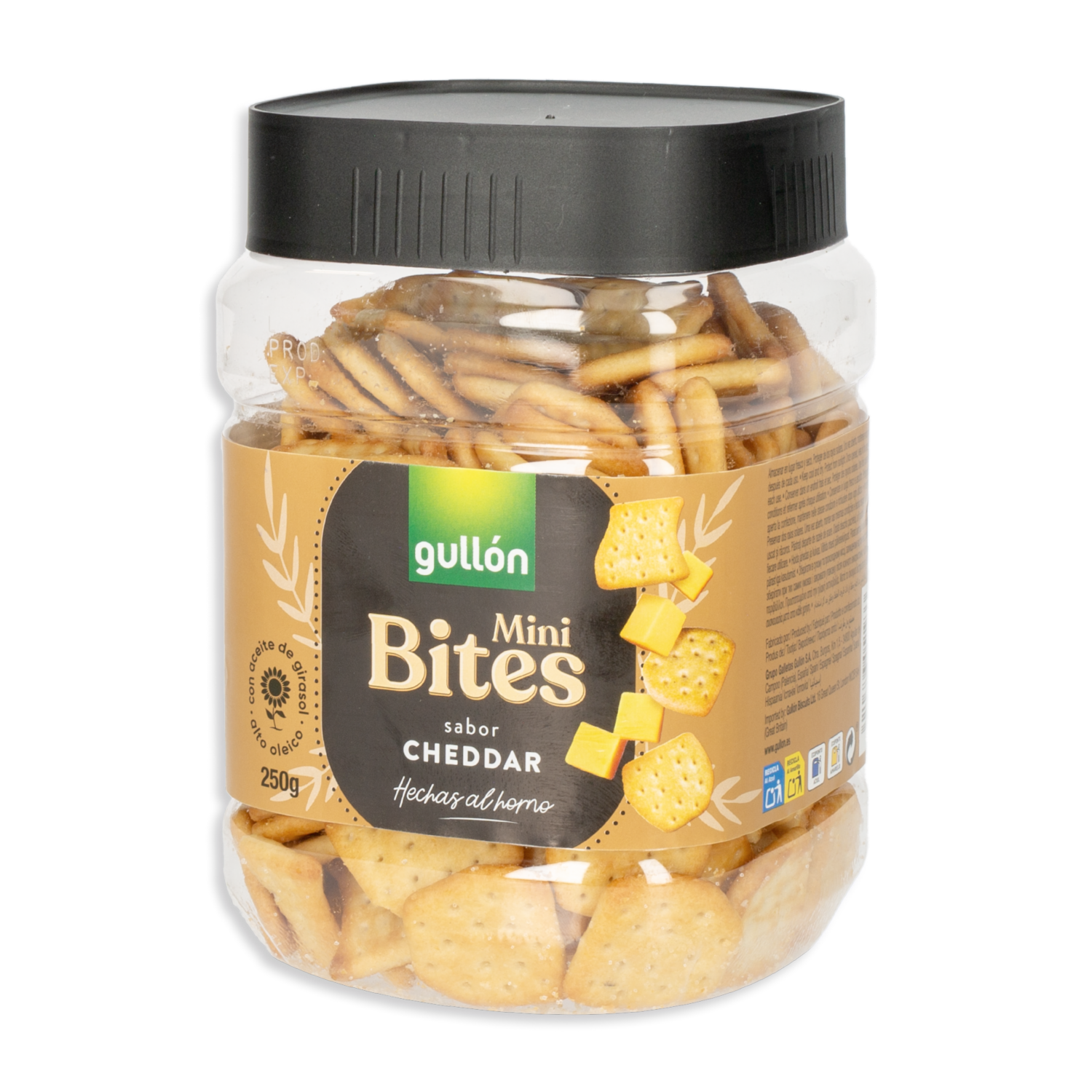 Galletas De Sal Mini Bites Cheddar GULLÓN 250 G