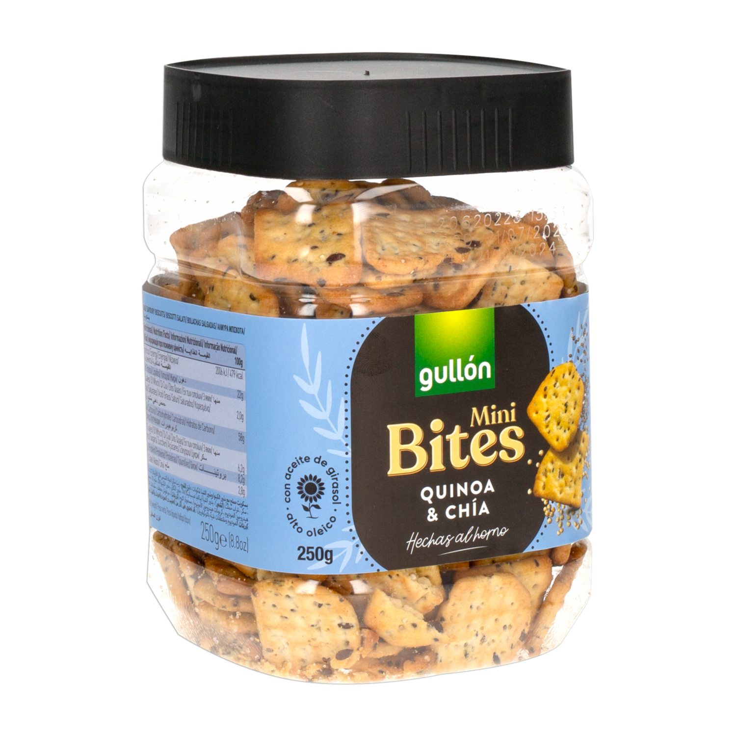 Galletas De Sal Bites De Quinua Y Chía GULLÓN 250 G