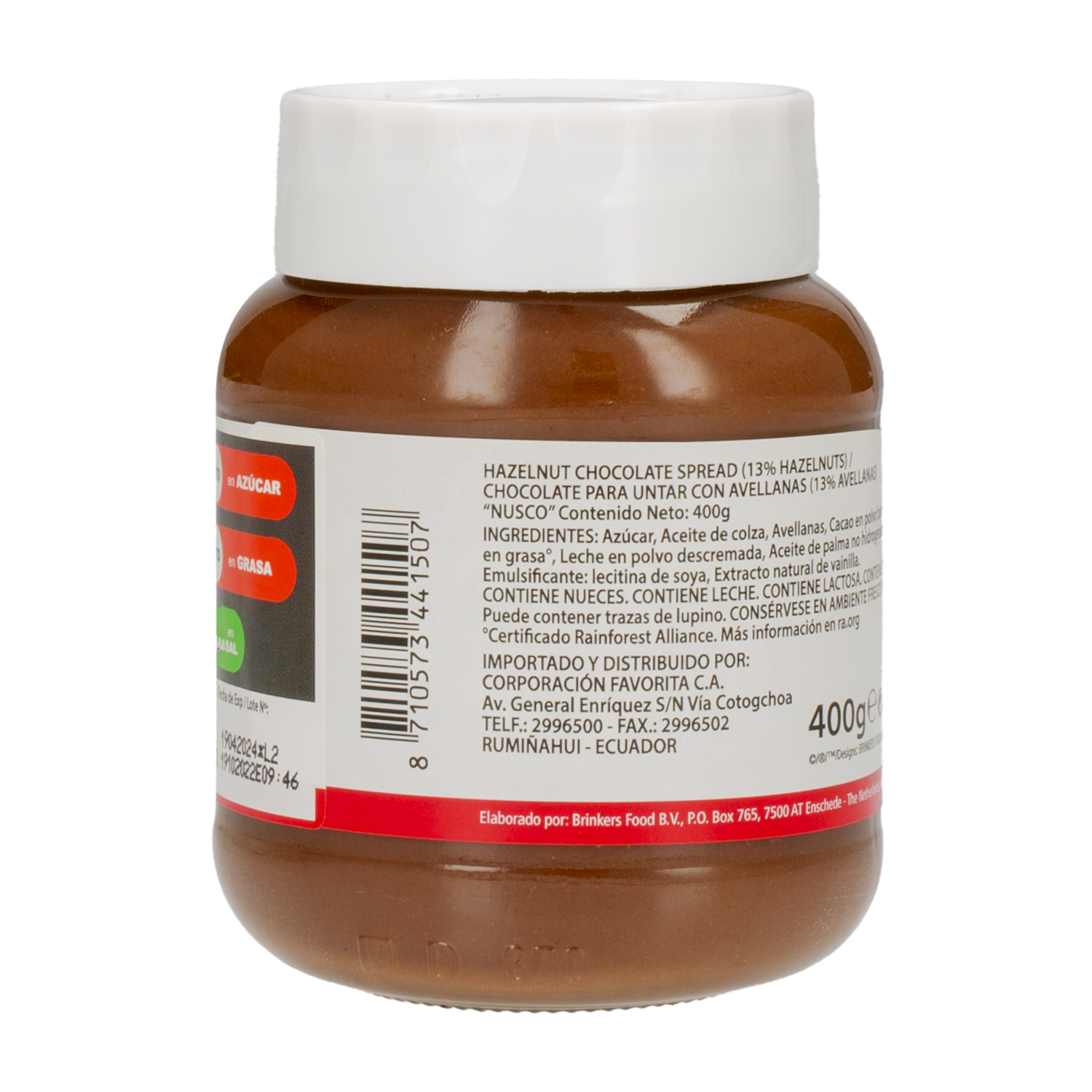 Chocolate Con Avellana NUSCO 400 G