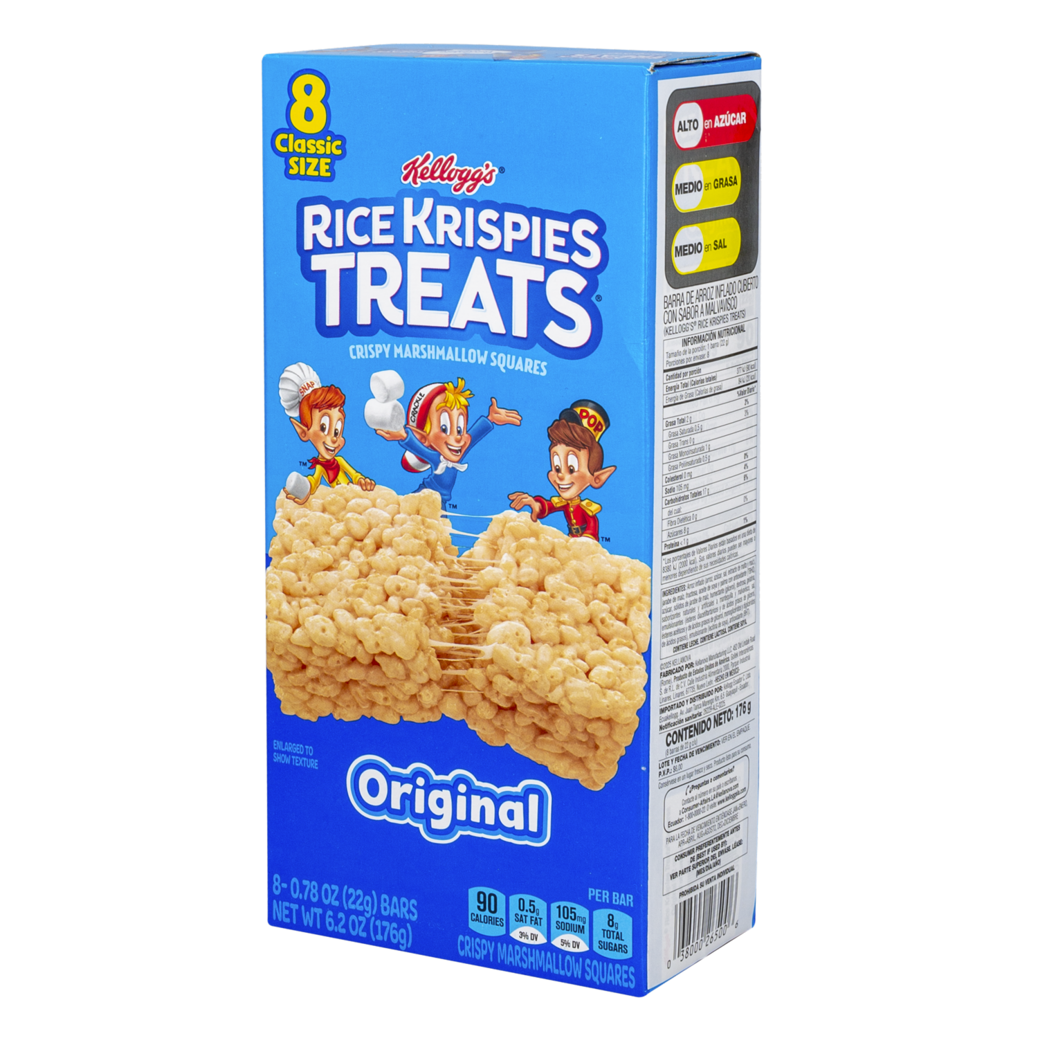Barra De Cereal Arroz Crocante Cubierto Sabor A Malvavisco KELLOGG’S 176 G